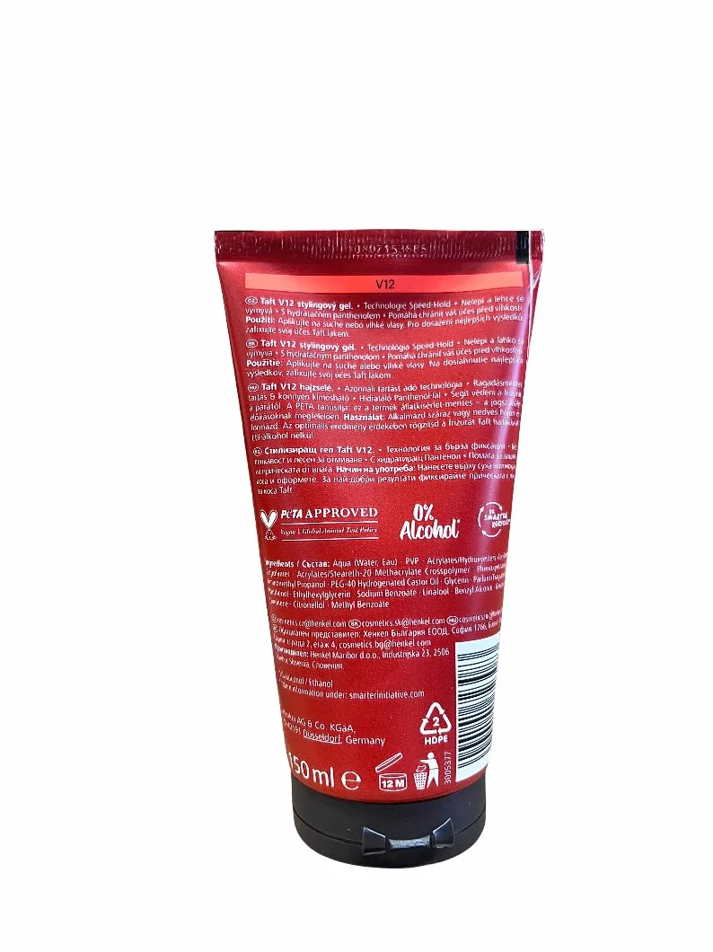 Taft V12 Power Gel, 150 ml