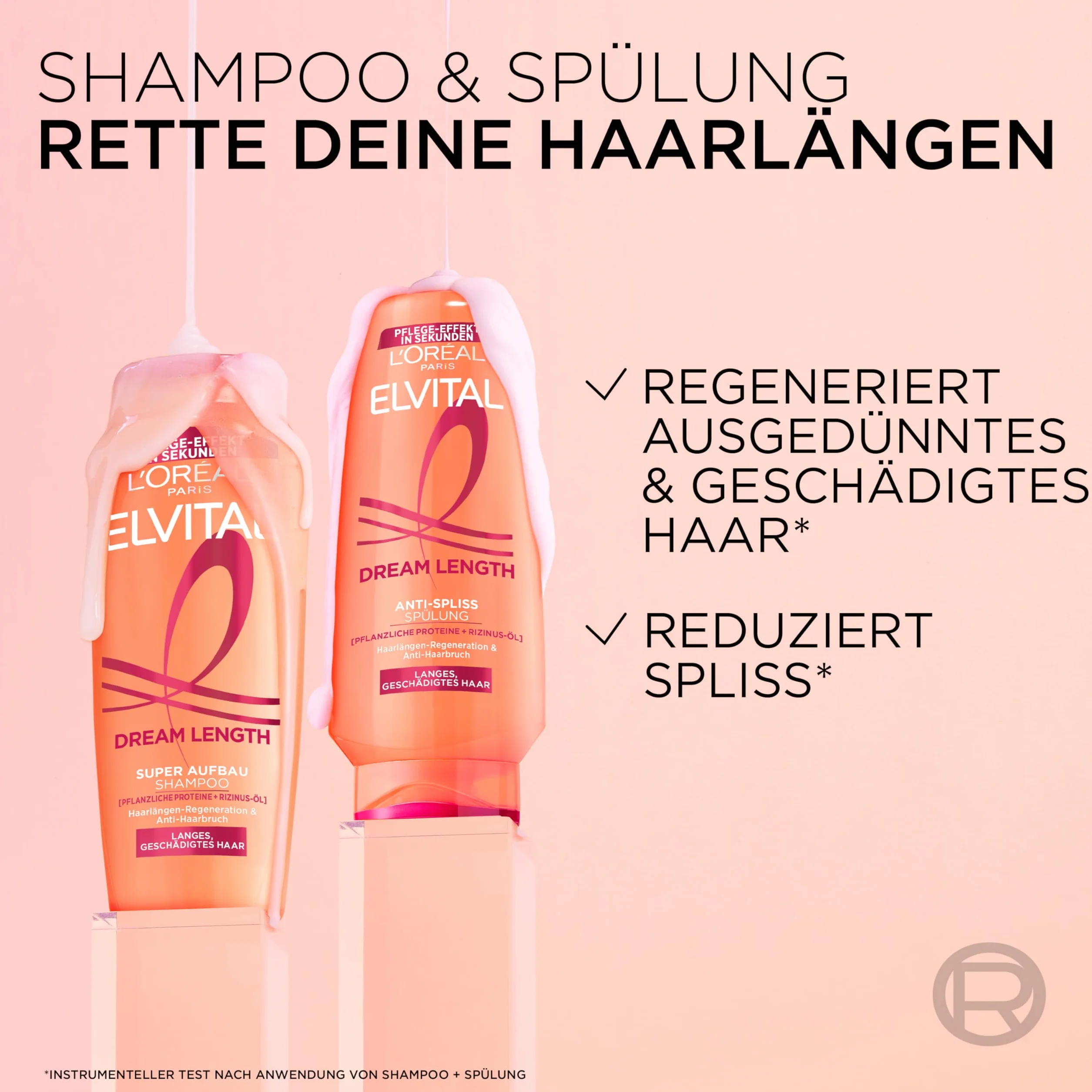 L'Oréal Paris Elvital Dream Length Super szampon regenerujący 1000 ml z olejkiem rycynowym