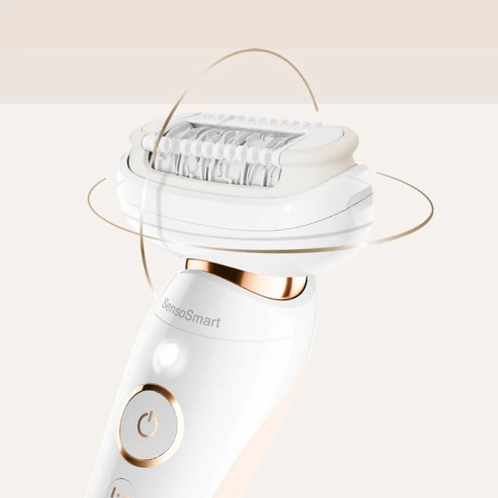 Anakel Home Wymienna Glowica 81719648 kompatybilna z Braun Silkepil 9 Flex, Elastyczna Głowica, Technologia Micro-Grip z 40 Pincetami
