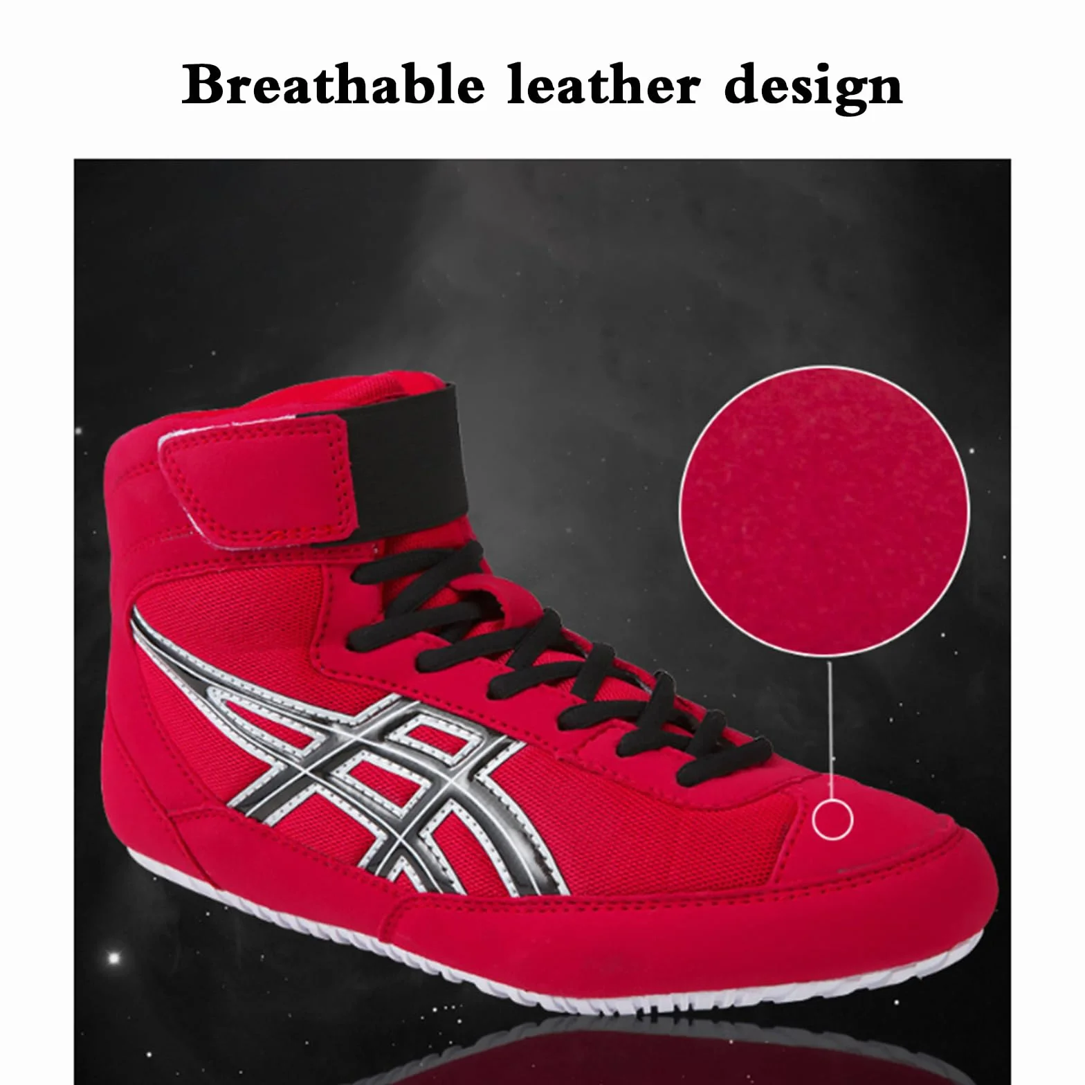 Męskie buty zapaśnicze, buty bokserskie dla młodzieży, antypoślizgowe, oddychające, lekkie, oddychające, trwałe, komfort i stabilność, do crossfitu i podnoszenia ciężarów