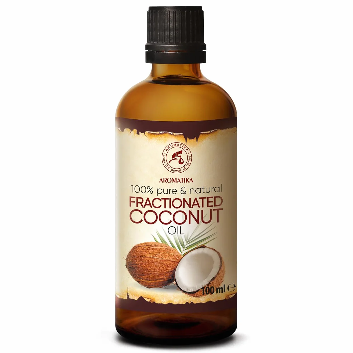 Fractionated Coconut Oil 100ml - Cocos Nucifera Oil - 100% Pure & Natural - Base Oil - Odorless - Intensive Face Treatment - Body Care - Skin - Hair - for Beauty - Massage Oil - Wellness