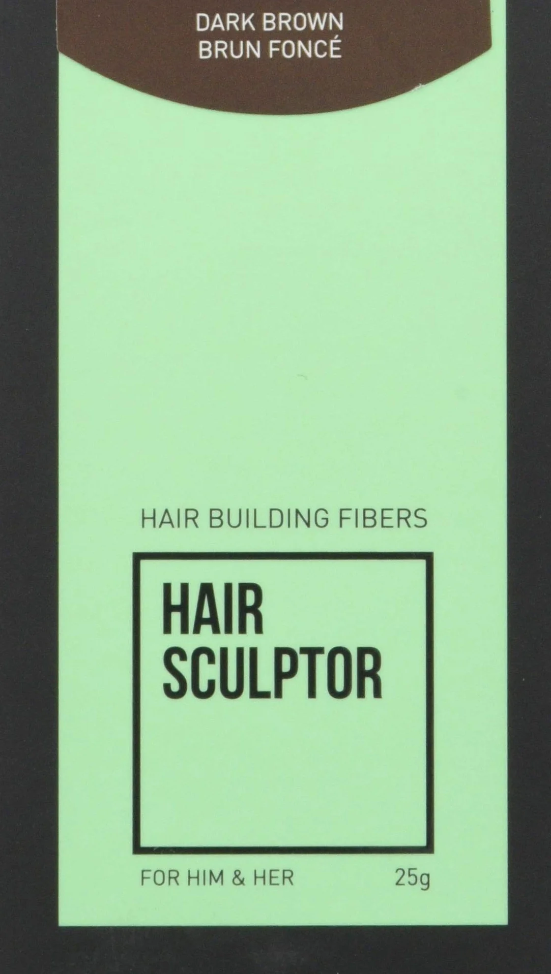 Hair Sculptor Hair Building Fibers zagęszczanie włosów, ciemnobrązowe, 25 g
