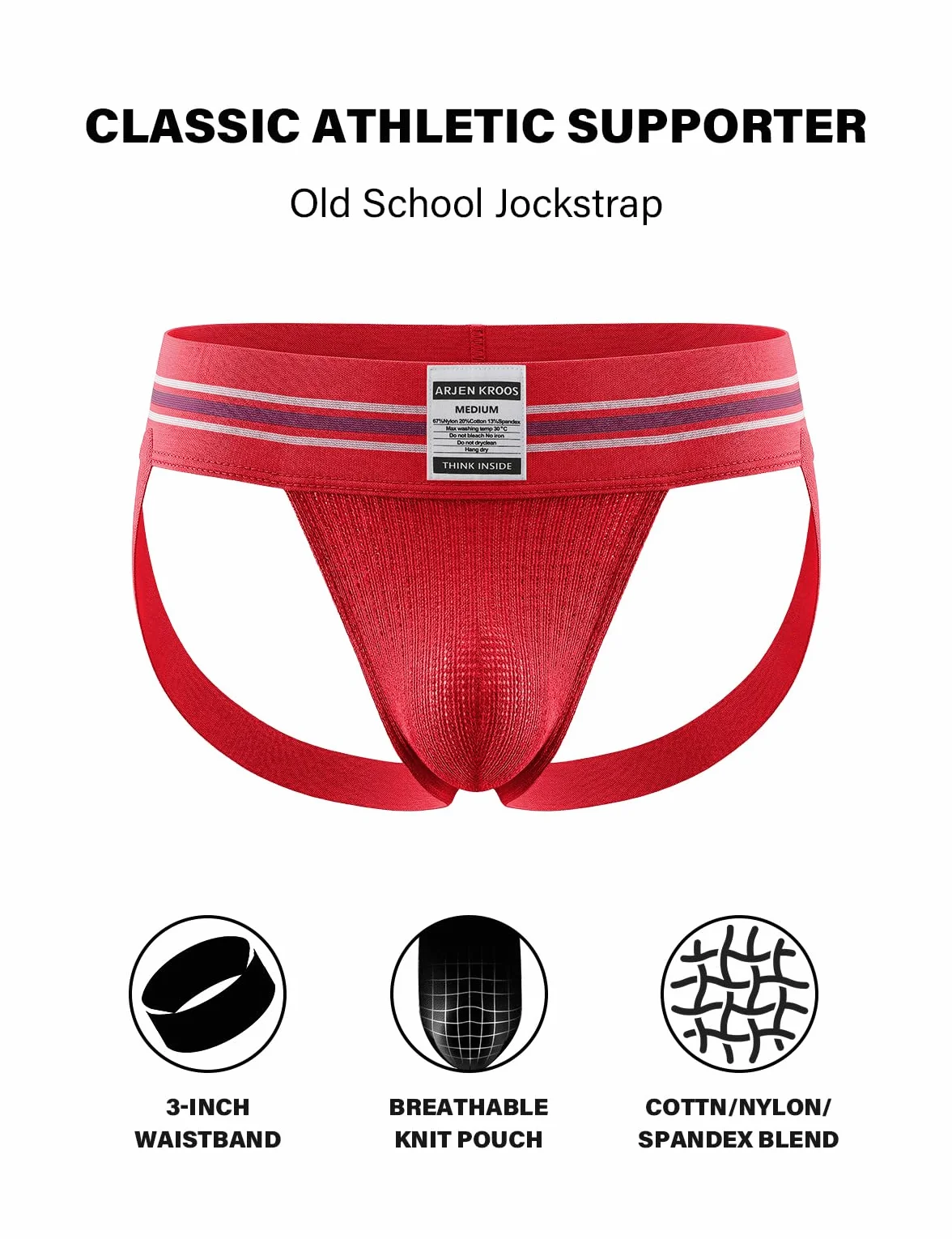Jockstrap Męskie sportowe pasy do ćwiczeń Jockstrap Sport Jock Strap Męskie sportowe majtki