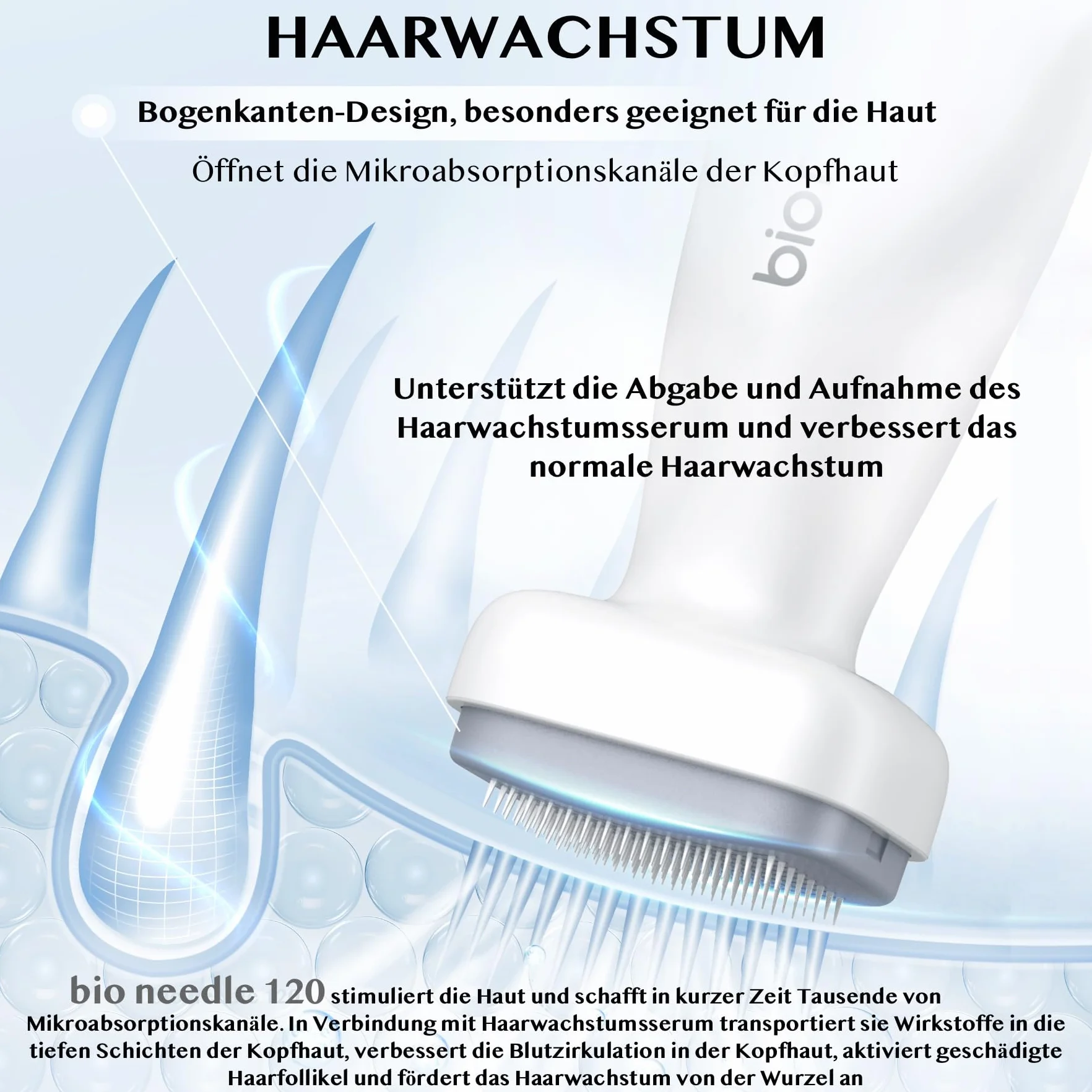 P-Beauty Derma Stamp – Dermapen – Microneedling – Mezoroller z 120 wysokiej jakości igłami ze stali nierdzewnej, regulowana długość 0-2 mm, do zapobiegania starzeniu się, regeneracji skóry
