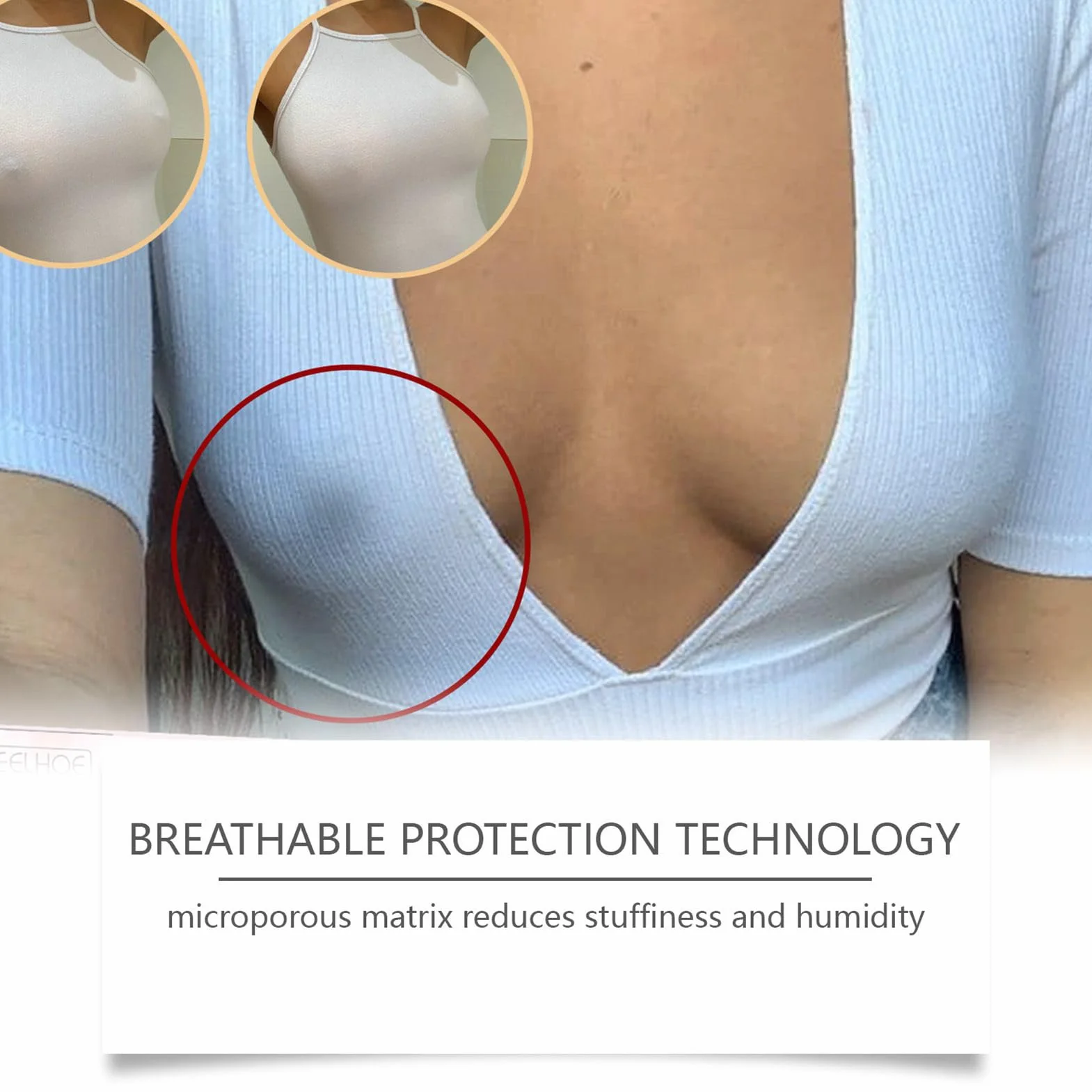 Nipple Covers for Women, Breast Lift Tape, Sweatproof Adhesive Bra, Invisible Sticky Inserts, Ideal for Backless Dresses, Plunging Necklines, Cosplay, Halter Top, Weddings, 8.5x8.5cm Silicone