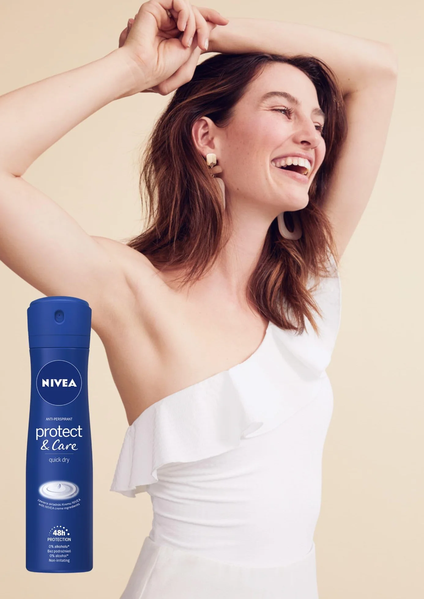 NIVEA Protect&Care 48 H Antyperspirant w sprayu dla kobiet 150 ml