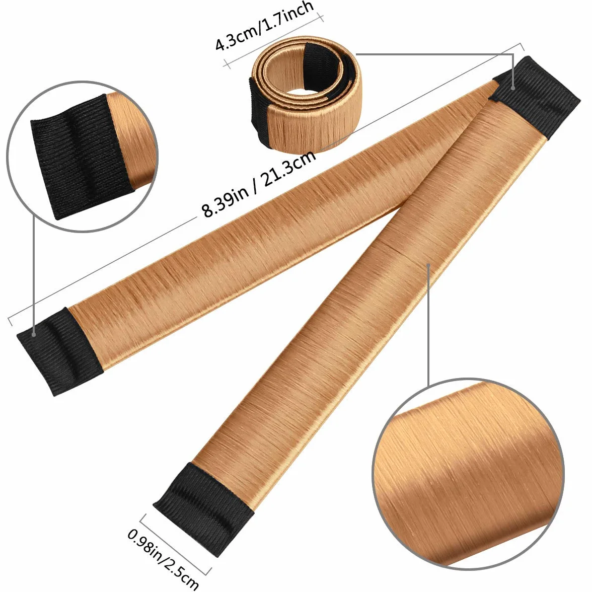 Magic Hair Dutt Maker French Twist Hair Bun Maker 8 sztuk akcesoria do włosów brązowy jasnobrązowy ciemnobrązowy blond