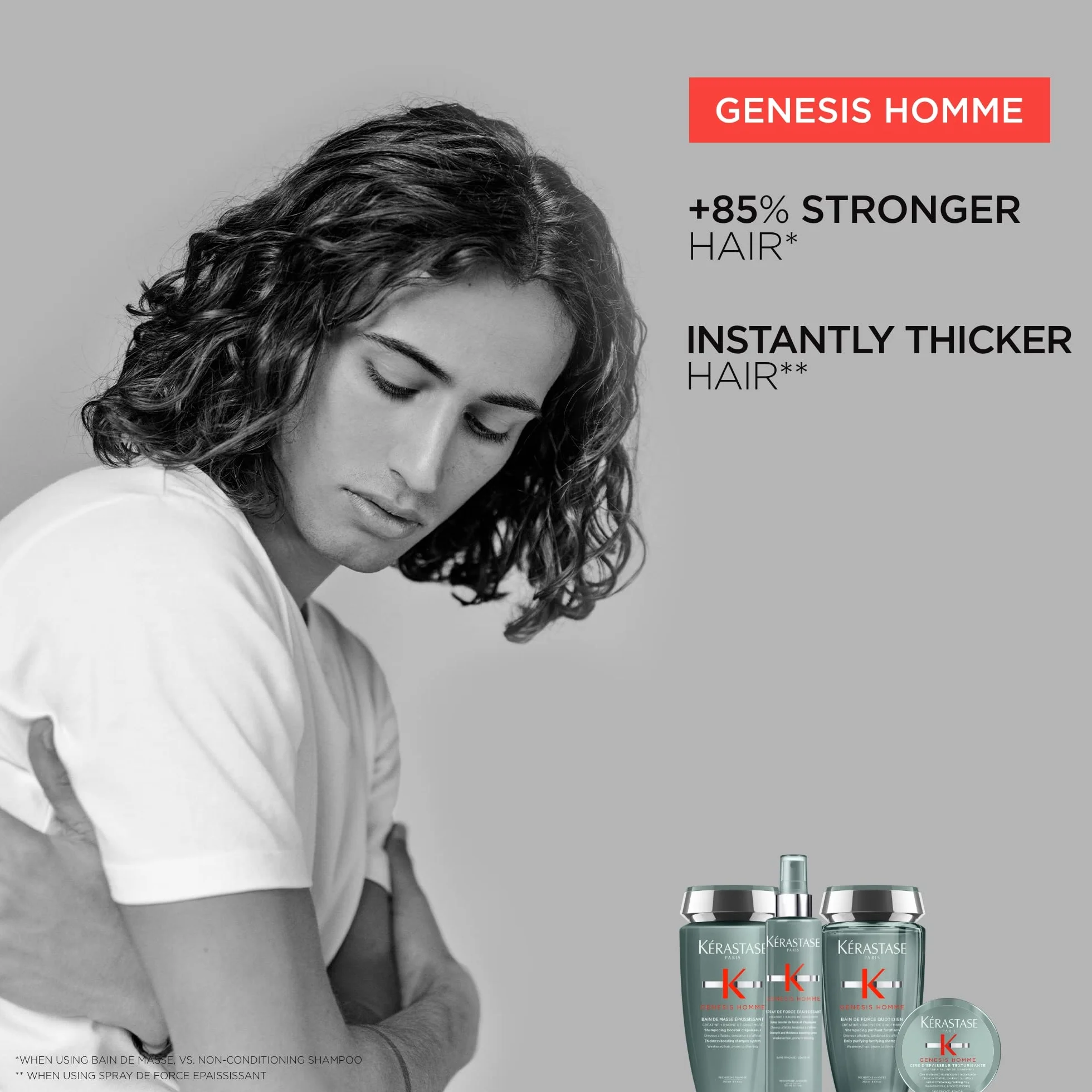 Kérastase Genesis Homme Glinka do Stylizacji Włosów, 75 ml