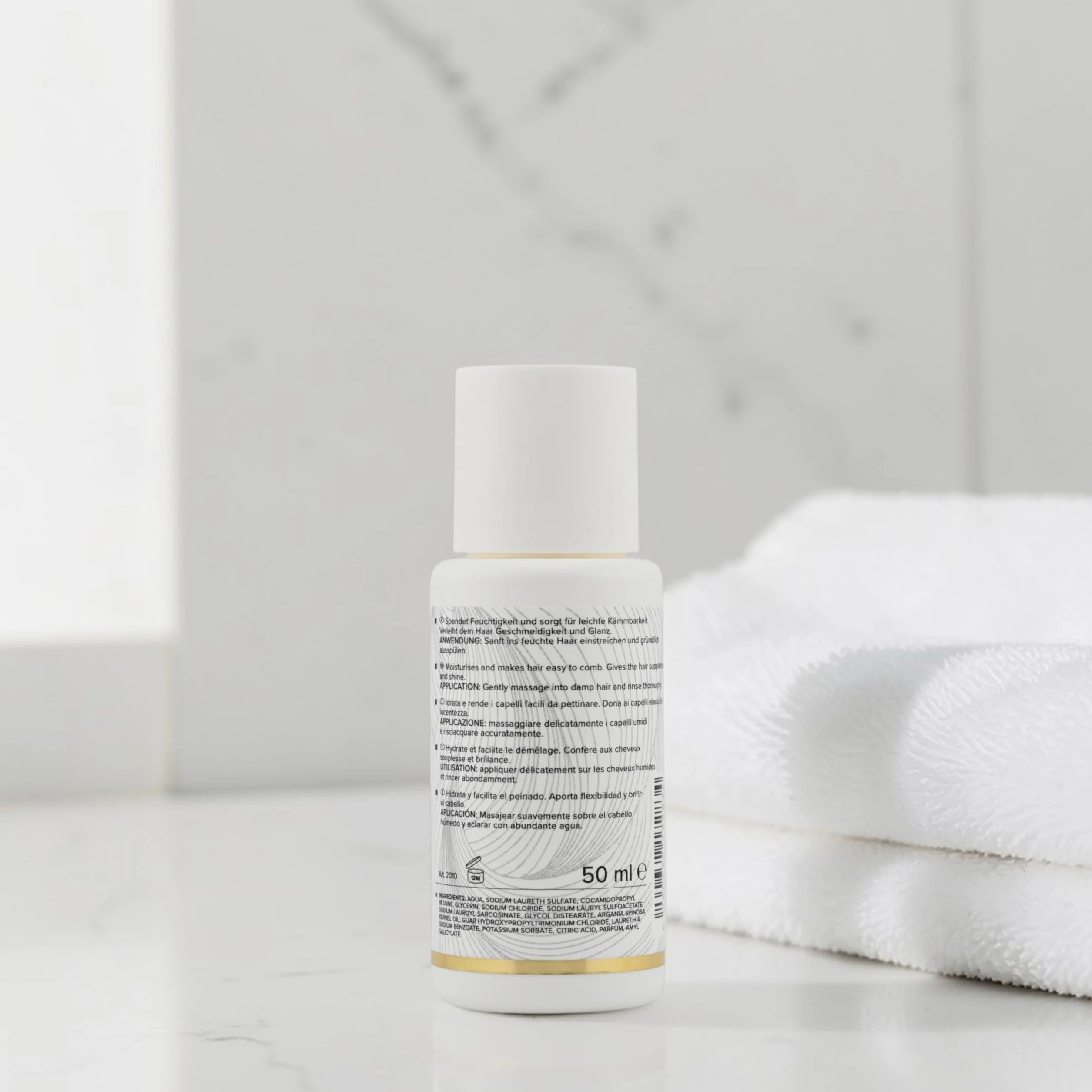 Natural Hair Travelset – szampon, balsam i dwa w jednym sprayu, każdy po 50 ml – zestaw podróżny do pielęgnacji prawdziwych włosów, przedłużek, tresek i własnych włosów