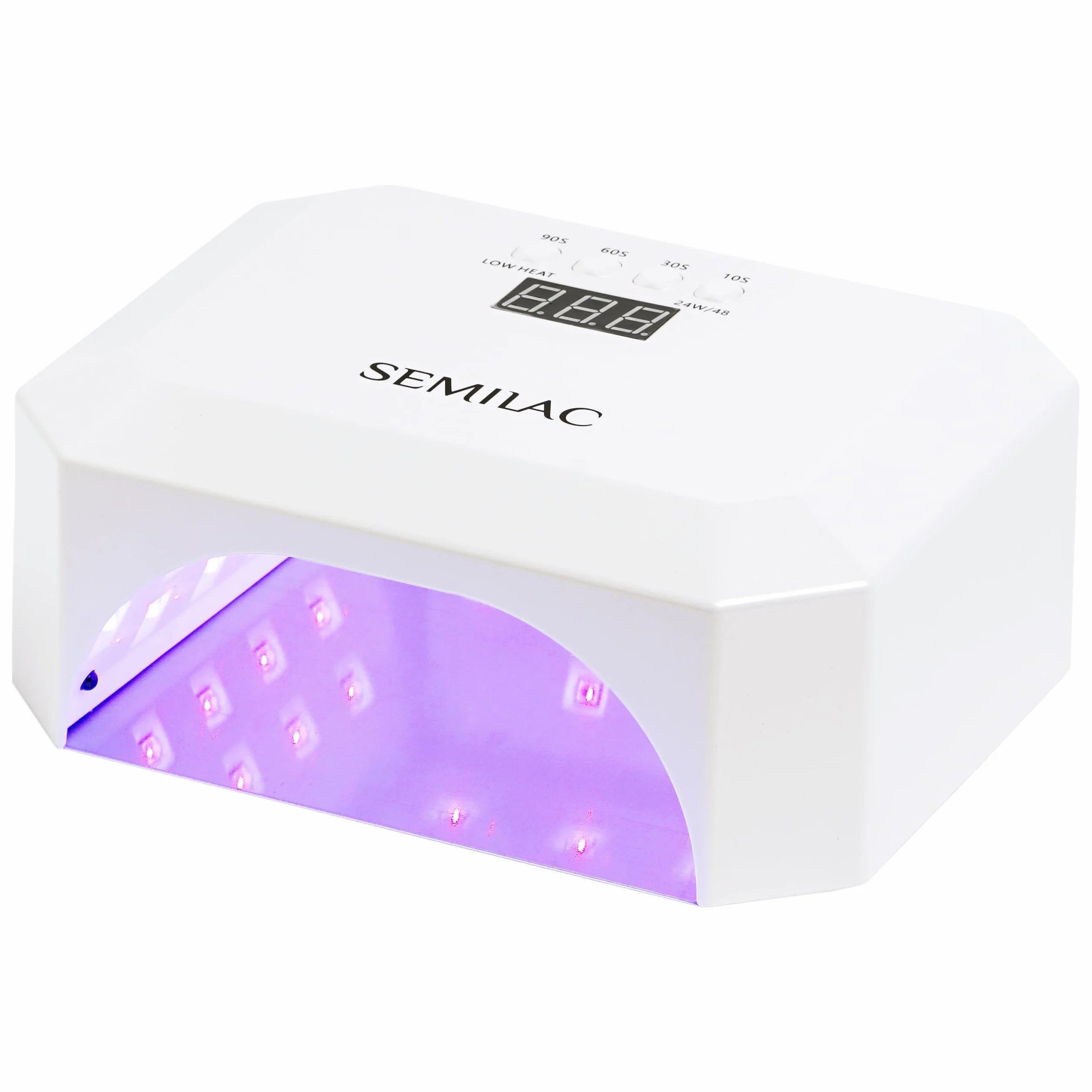 Semilac Profesjonalna Lampa UV LED Do Paznokci Hybrydy Żele Manicure 24W/48