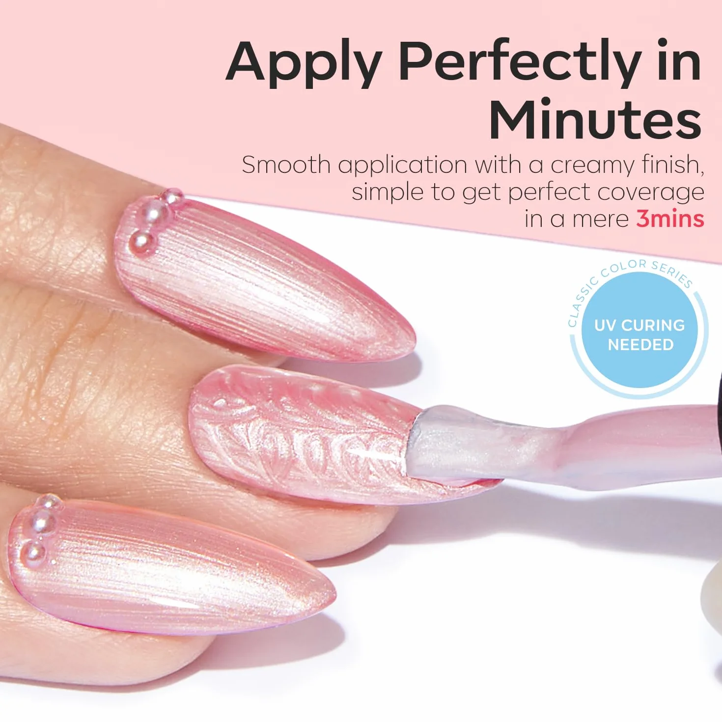 Modelones Lakier do paznokci UV 6 kolorów żelowy lakier do paznokci UV biały jasnoniebieski niebieski Nude Hellnude Nail Polish French Manicure DIY prezent w domu