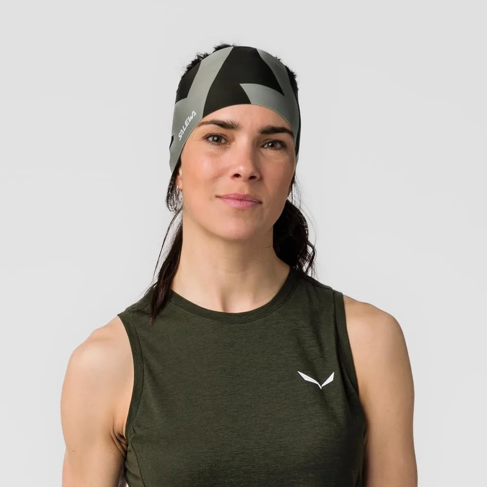Salewa PEDROC Dry Headband - Szalik na zimną pogodę dla obu płci, ciemne oliwki/5130, UNI58