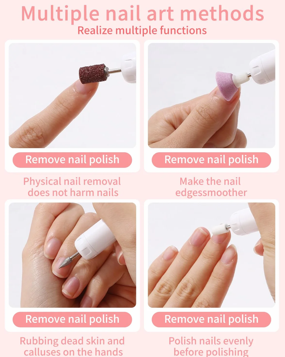 Frezarka do paznokci 12 w 1, 18 000 obr./min, zestaw do manicure i pedicure