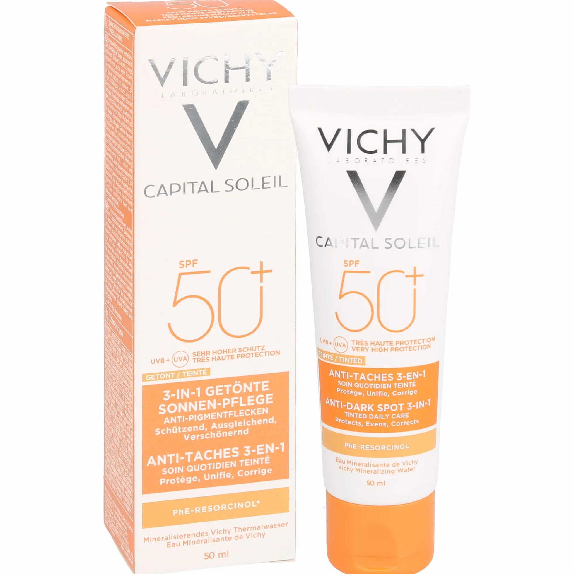 Vichy Ideal Soleil krem przeciw plamom pigmentowym SPF 50+, 50 ml