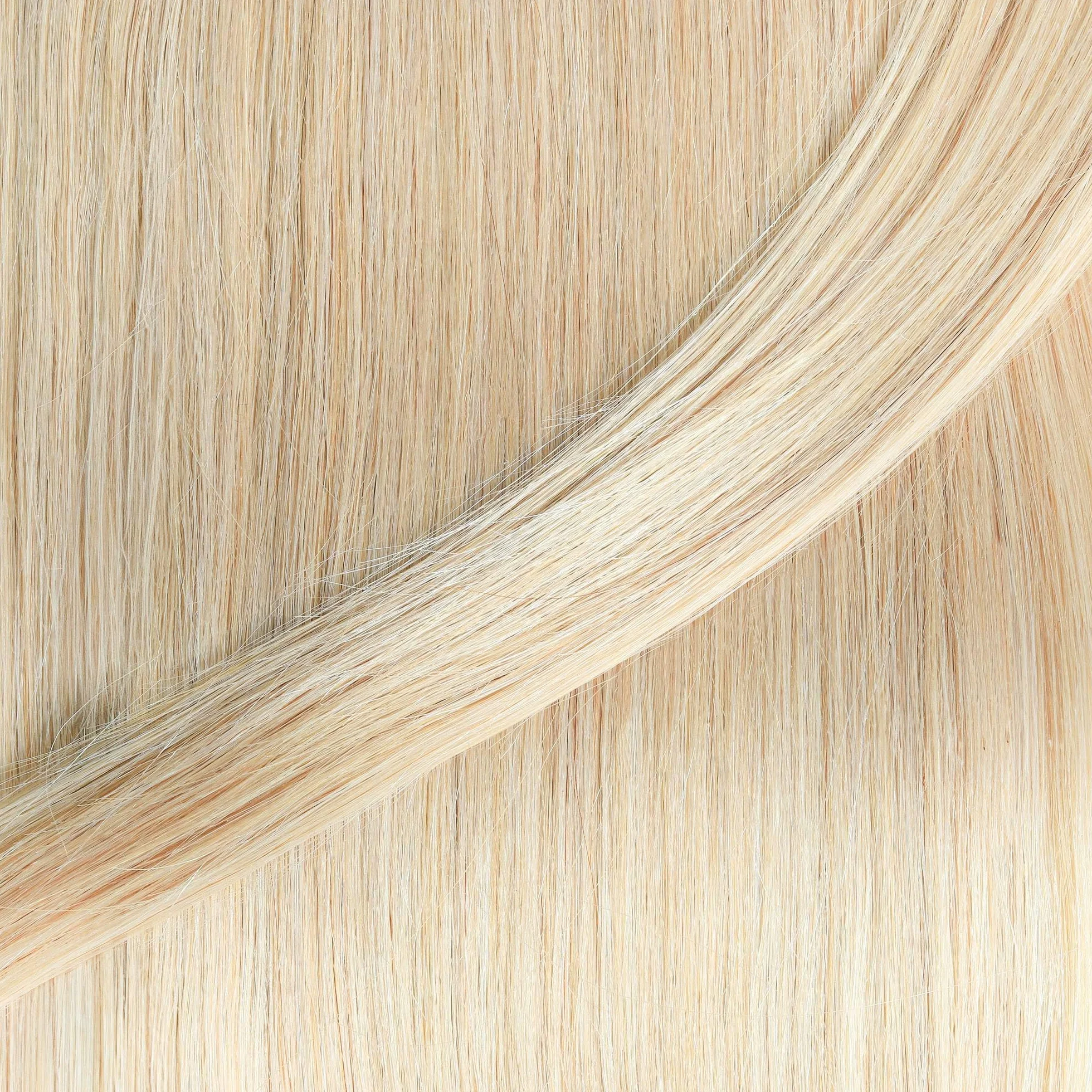 hair2heart Dopinki do włosów z prawdziwych włosów, gładkie - 25 pasemek 0,5 g 30 cm #10/1 jasny blond popielaty