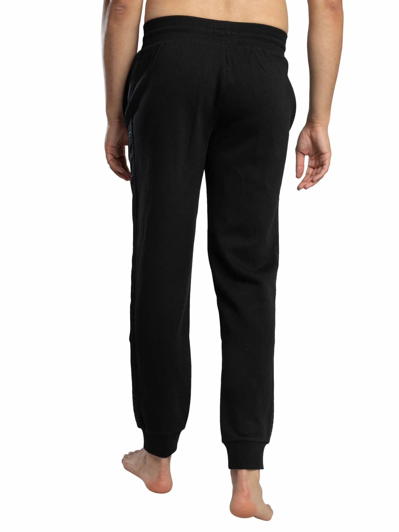 EMPORIO ARMANI Męski dres typu basic frotte, czarny, rozmiar M, Czarny, M