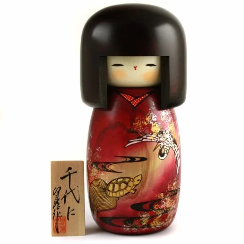 Figurka Kokeshi, Chiyoni, rozmiar: UK-9-18 Chiyoni z Japonii