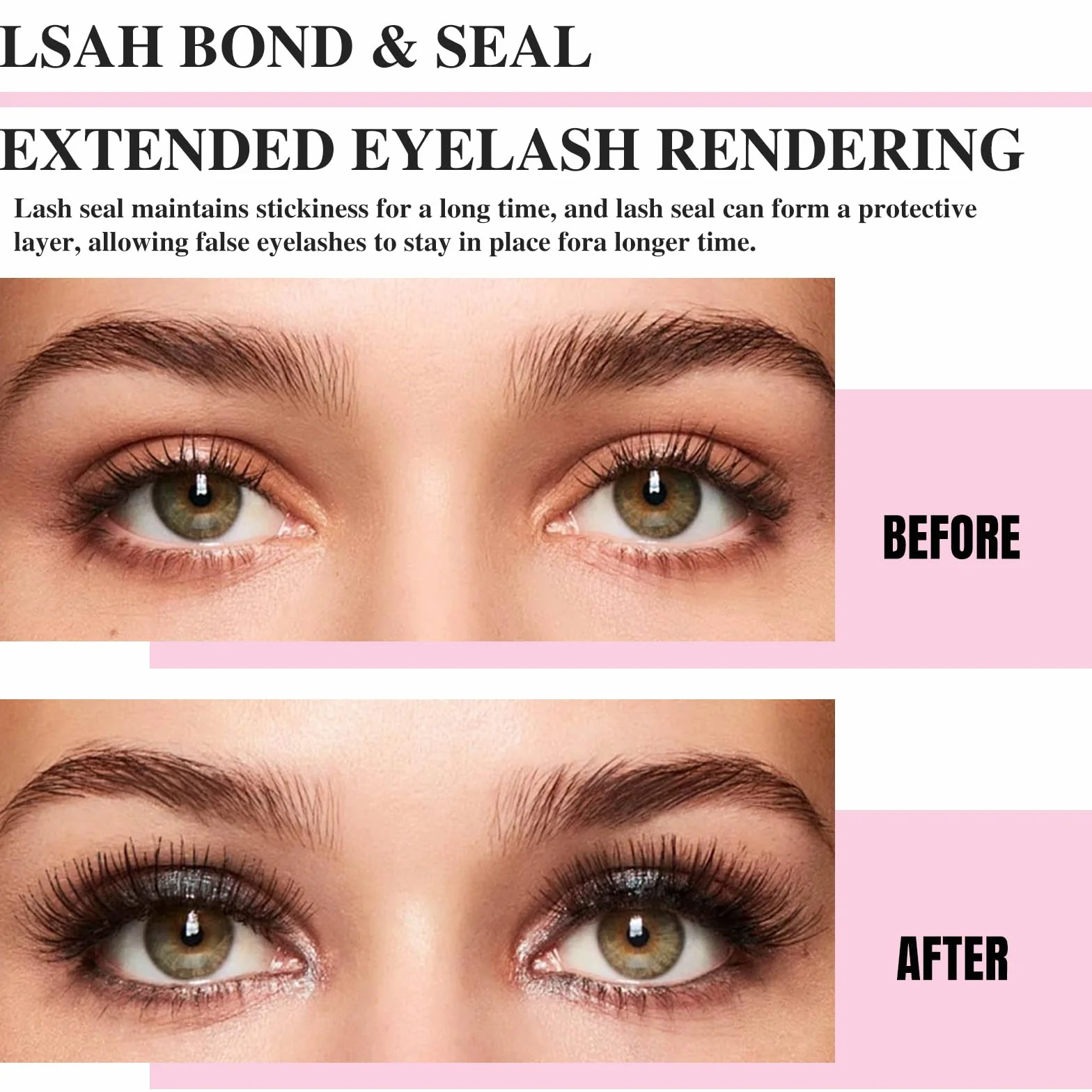 Mayhug Klej do rzęs Lash Bond i Seal Kit 4 szt. do przedłużania włosów typu "zrób to sam", mocne trzymanie przez 48-72 godzin, wodoodporne i odporne na pot, odporne na temperaturę klej do rzęs