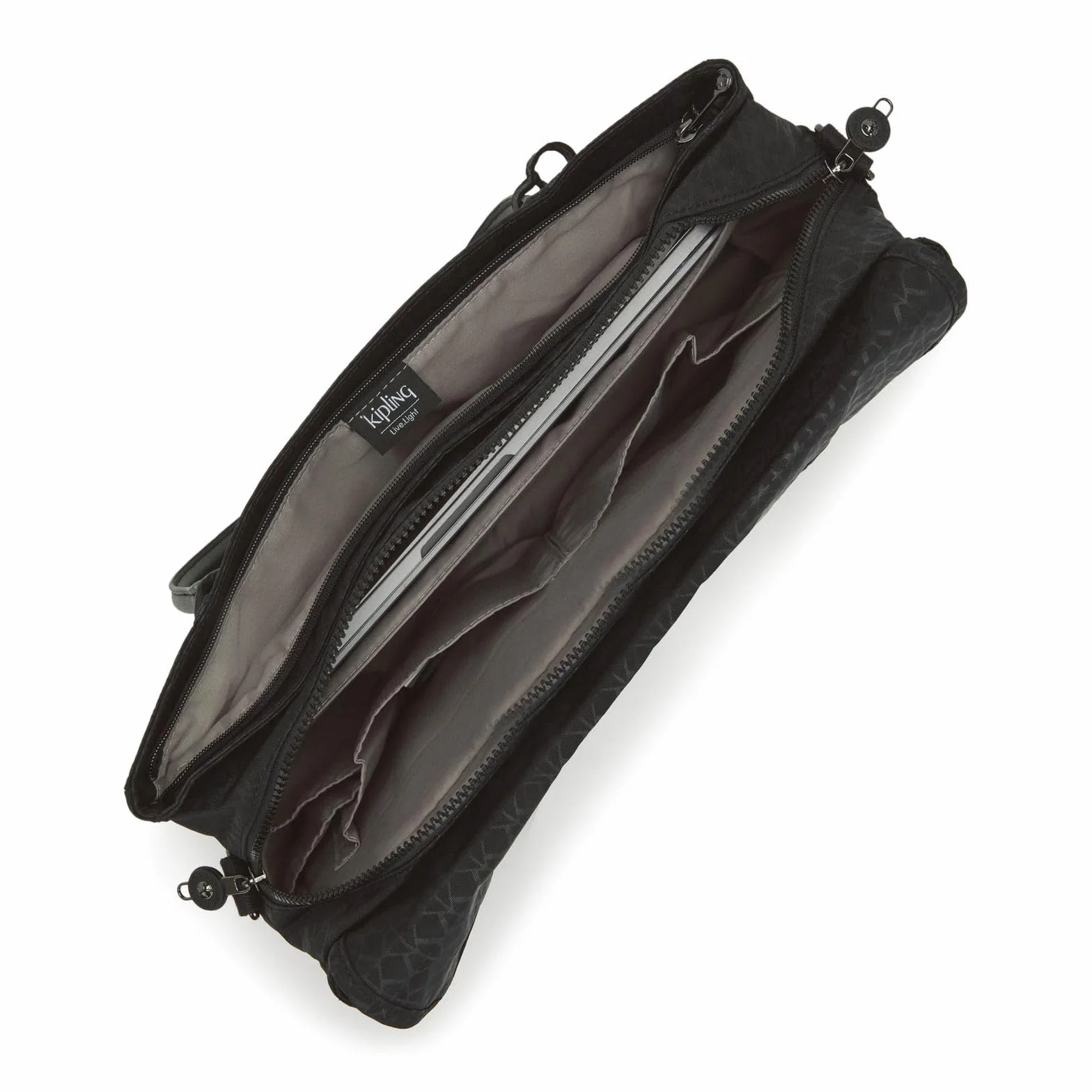 Kipling SUPERWORKER S Torba kurierska, Torby komputerowe, Signature Emb (Czarny)
