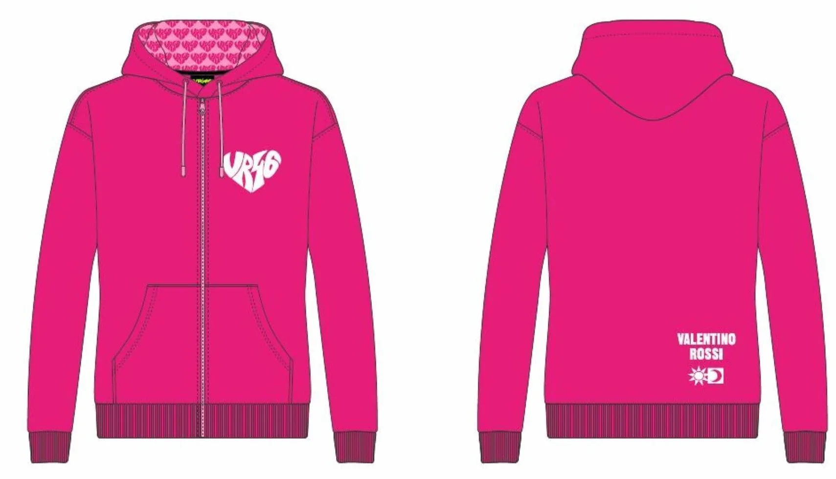Valentino Rossi Sweter Uniseks Vr46 Wentylator