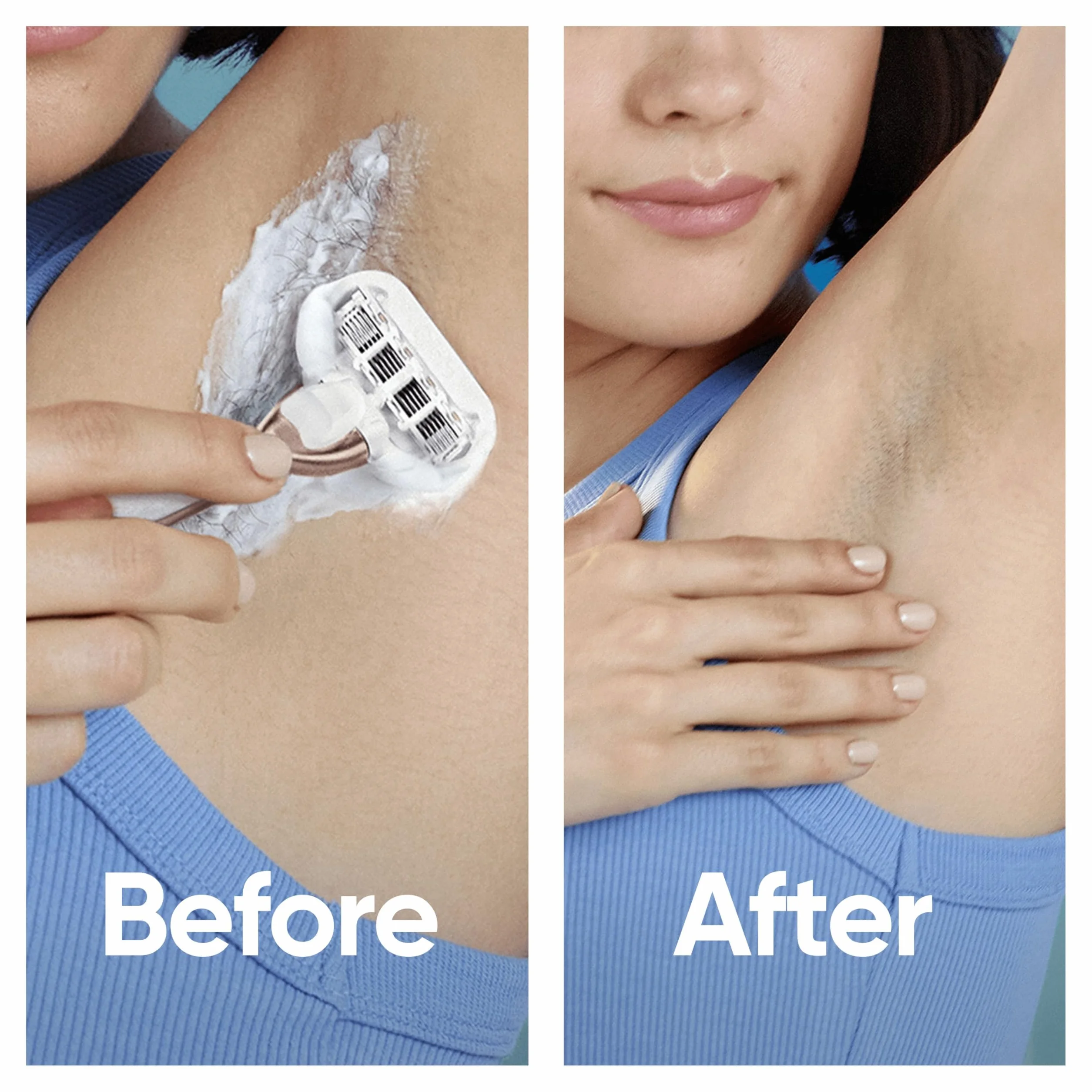 Gillette Venus Deluxe Smooth Sensitive maszynka do golenia dla kobiet, 3 wkłady do maszynki do golenia, metalowy uchwyt w kolorze różowego złota, Lubrastrip z odrobiną aloesu, golarki dla kobiet o