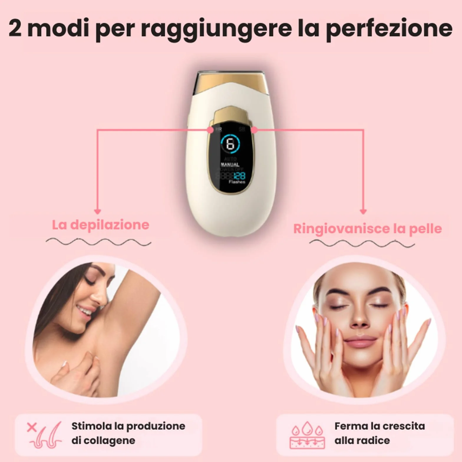 Depilator z pulsacyjnym światłem 2.0, depilator IPL 2 w 1, depilator IPL, depilacja laserowa dla kobiet, mężczyzn, twarzy, bikini, ciała