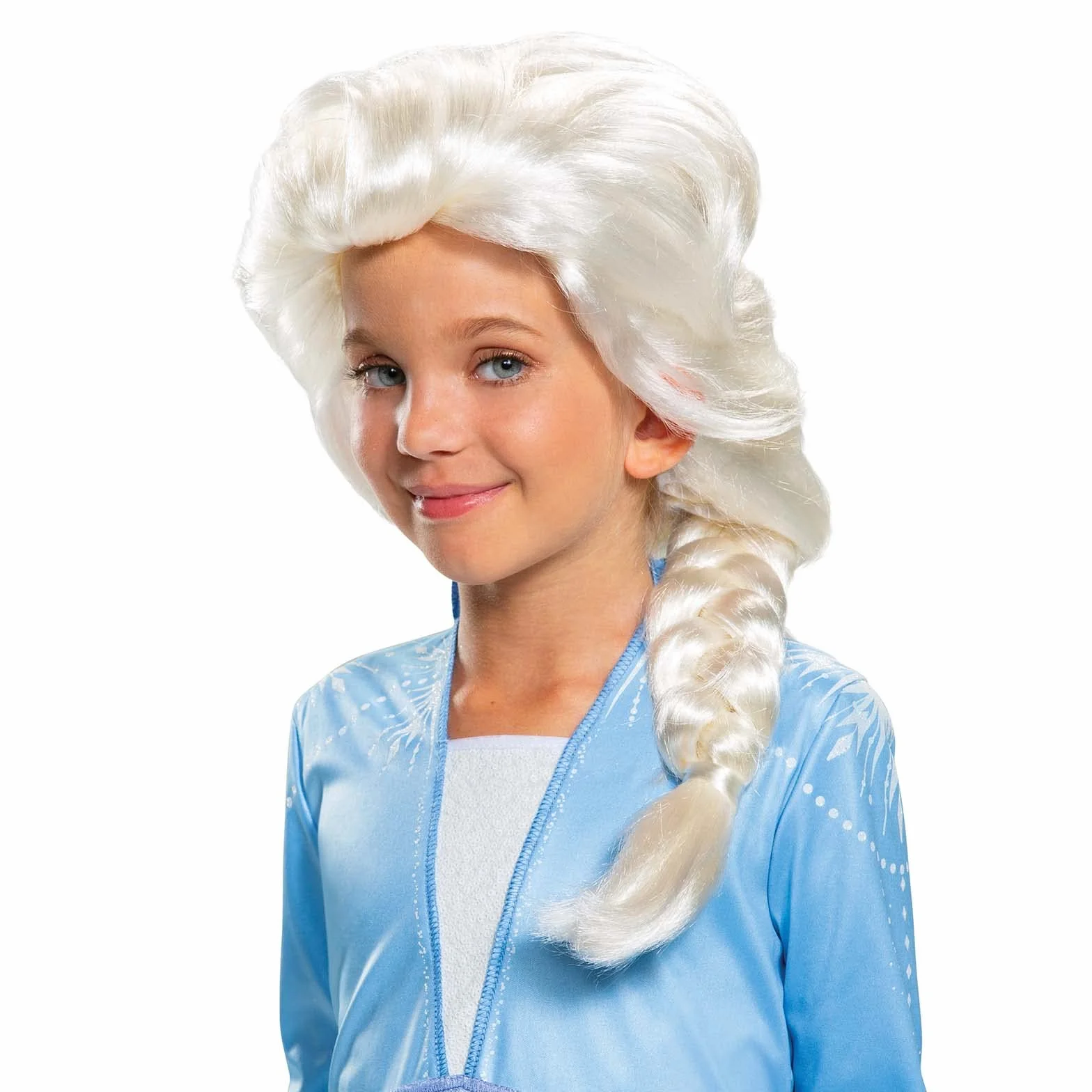 Oficjalna peruka Disney Elsa Frozen Girl, akcesoria Kraina Lodu dla dziewczynek powyżej 4 lat +