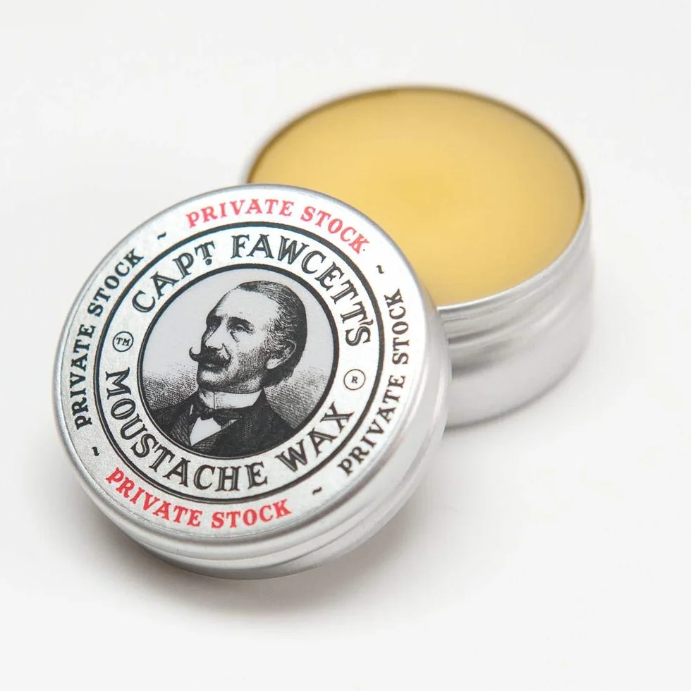 Captain Fawcett Wosk do wąsów Private Stock 15 ml, czarny, standardowy