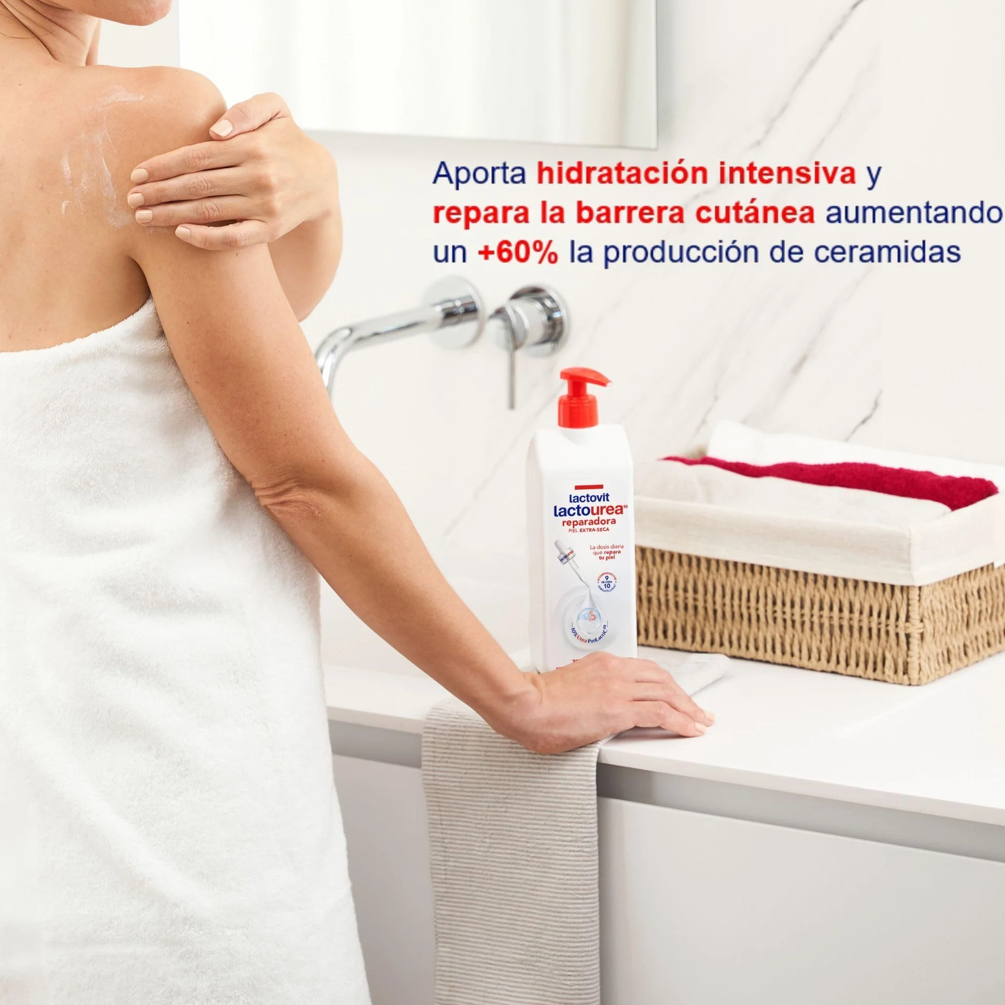 Lactovit - Laktomocznik regenerujący mleko do ciała z białkiem wapniowym, do suchej i ekstra suchej skóry - 400 ml