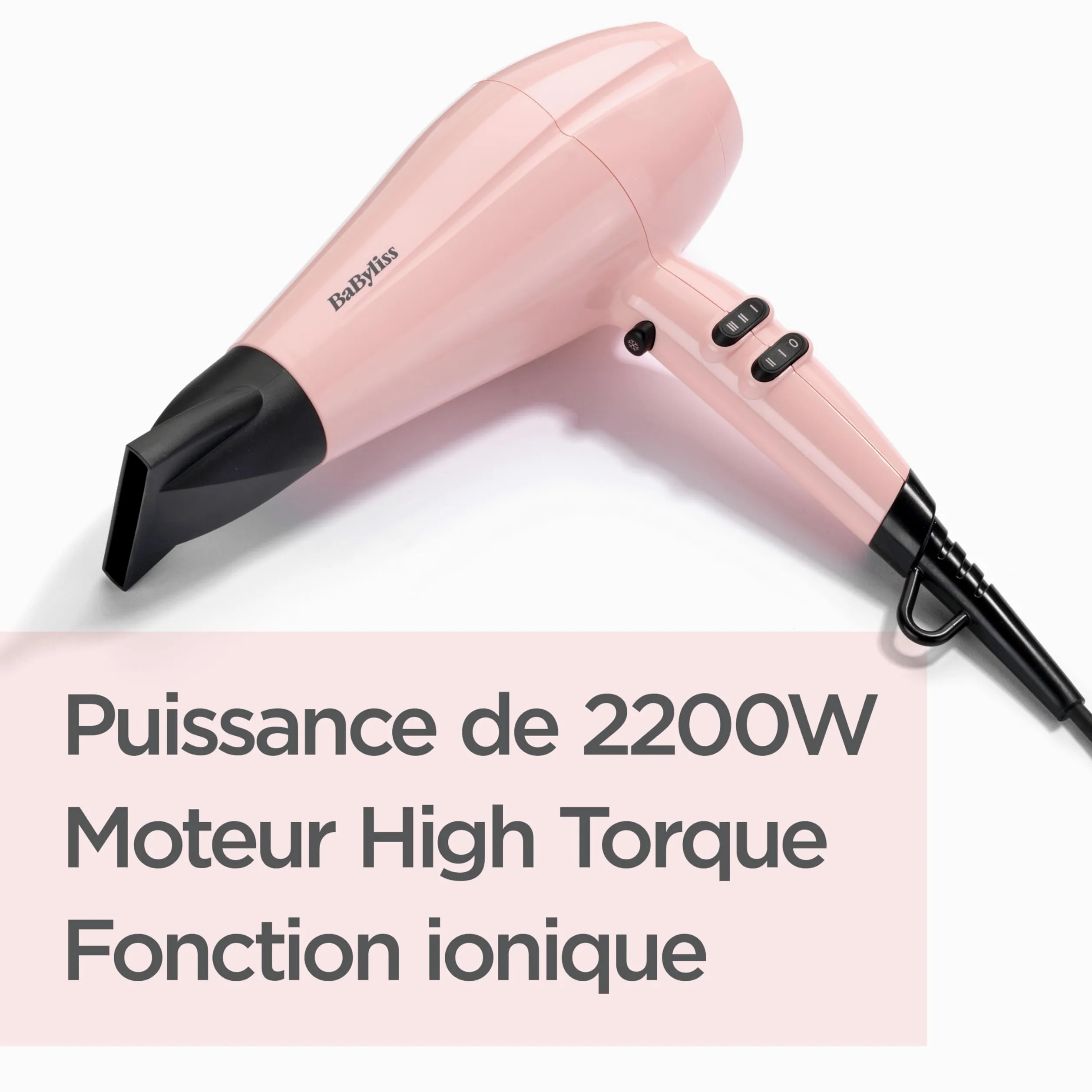 BaByliss Rose Blush 2200W lekka suszarka do włosów 5337PRE