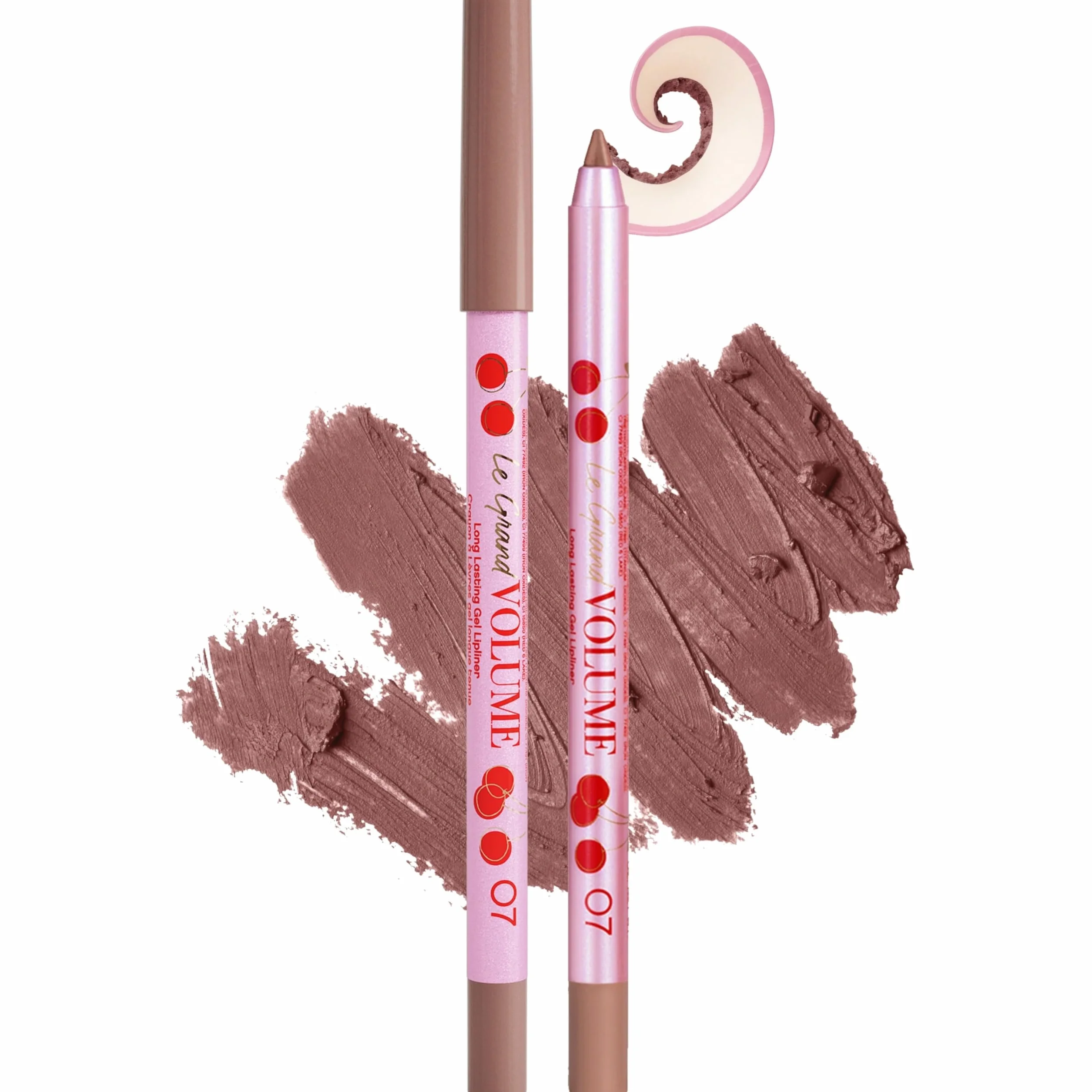 VIVIENNE WIEDZIAŁ | Stały profil do ust Le Grand Volume 07 | Łatwy i wygodny kredka do ust | Długotrwały miękki i kremowy efekt | Cruelty Free (brown pink)