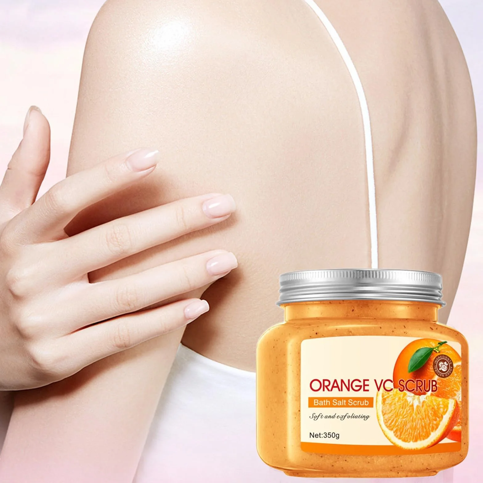 350 g Peeling do ciała pod prysznic, usuwa martwe komórki i odmładza skórę, idealny do wszystkich rodzajów skóry, tonizujący i złuszczający peeling do ciała, wygładzająca i odżywiona skóra