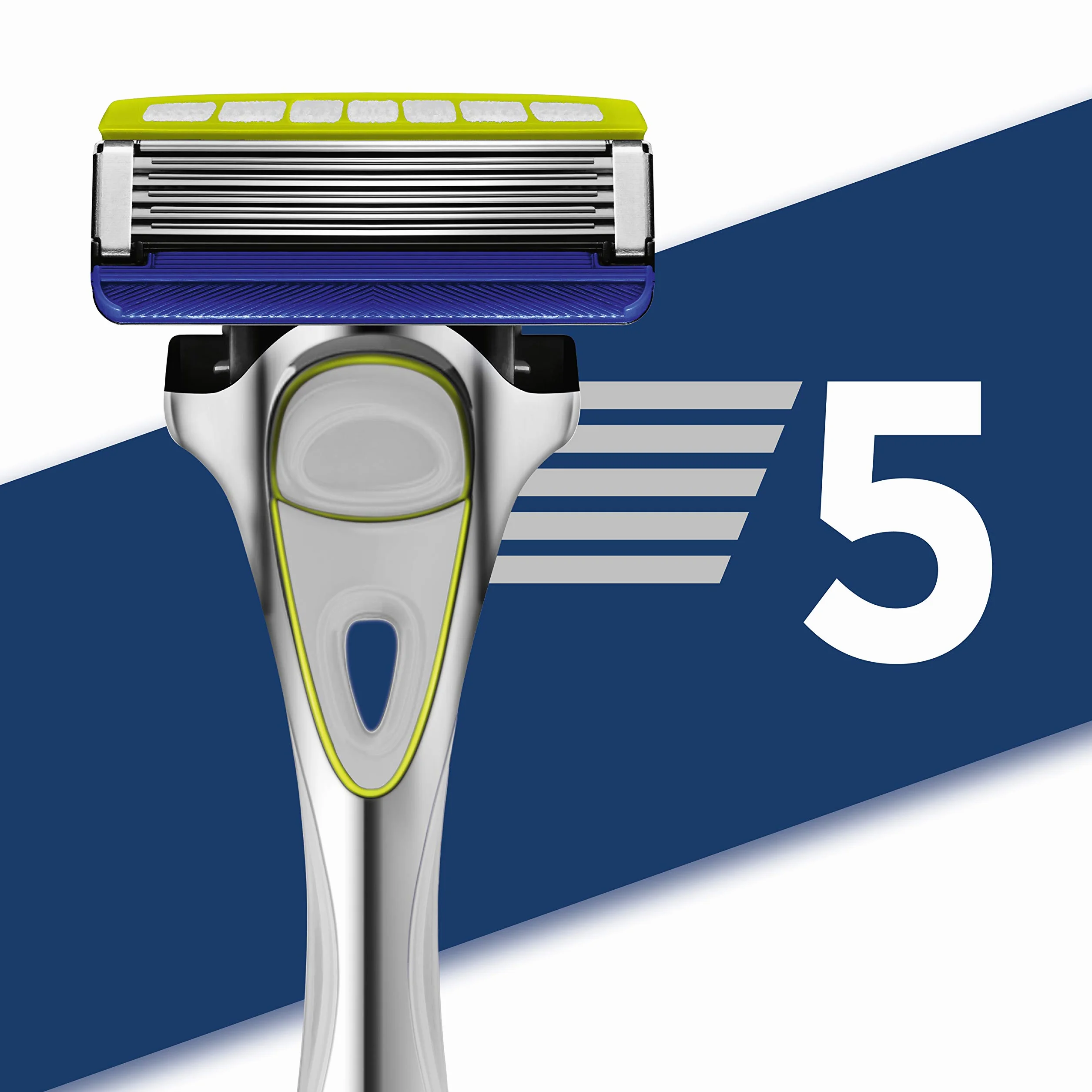 Wilkinson Sword Hydro 5 - Sensitive Brzytwa dla mężczyzn - Ostrza - Aloe Vera zmniejszają podrażnienia, żel nawilżający i precyzyjne ostrze, zestaw 4 wkładów żyletki