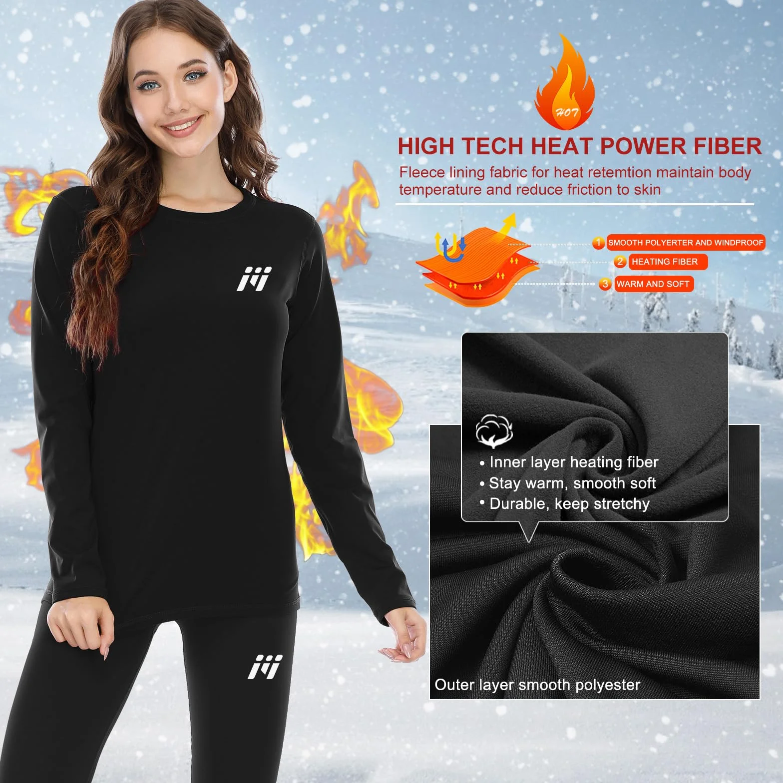 MEETWEE Damska koszulka termiczna z długim rękawem Koszulka Kompresja bielizna Sport T-Shirt Baselayer Racing Jazda Na Rowerze Fitness