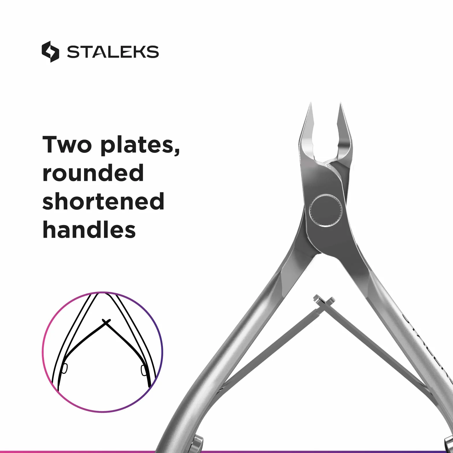 STALEKS PRO Smart 31 Quarter Jaw 4 mm Szczypce do skórek NS-31-4