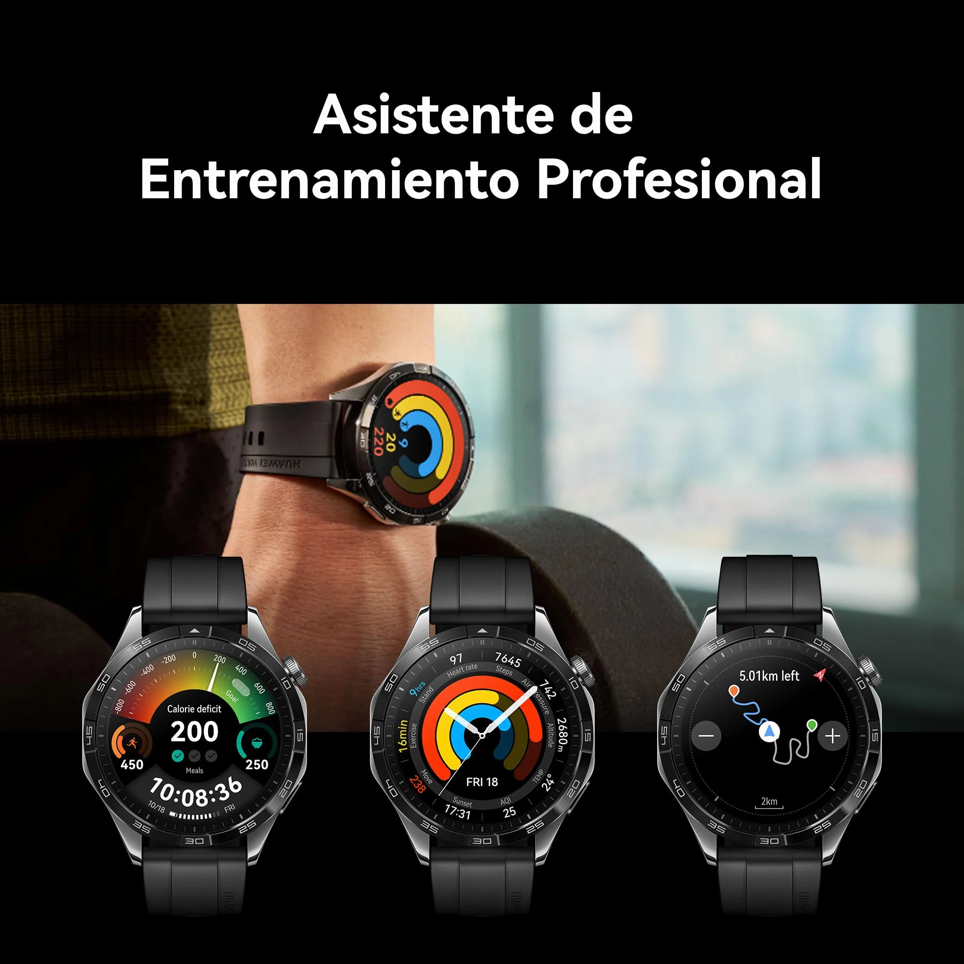 HUAWEI Watch GT 4 41 mm Smartwatch, Do 7 dni pracy na baterii, Kompatybilny z Androidem i iOS, Zarządzanie kaloriami, Monitor pracy serca, SpO2, GPS, Sport, Złoty [PL Version]