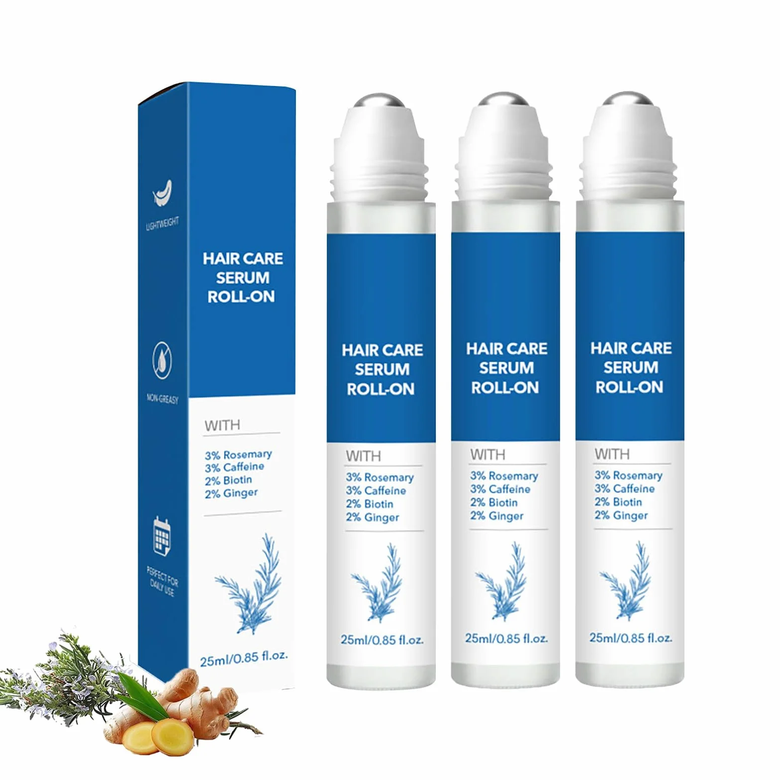 Rozmarynowe serum na porost włosów przeciw wypadaniu 3 szt.