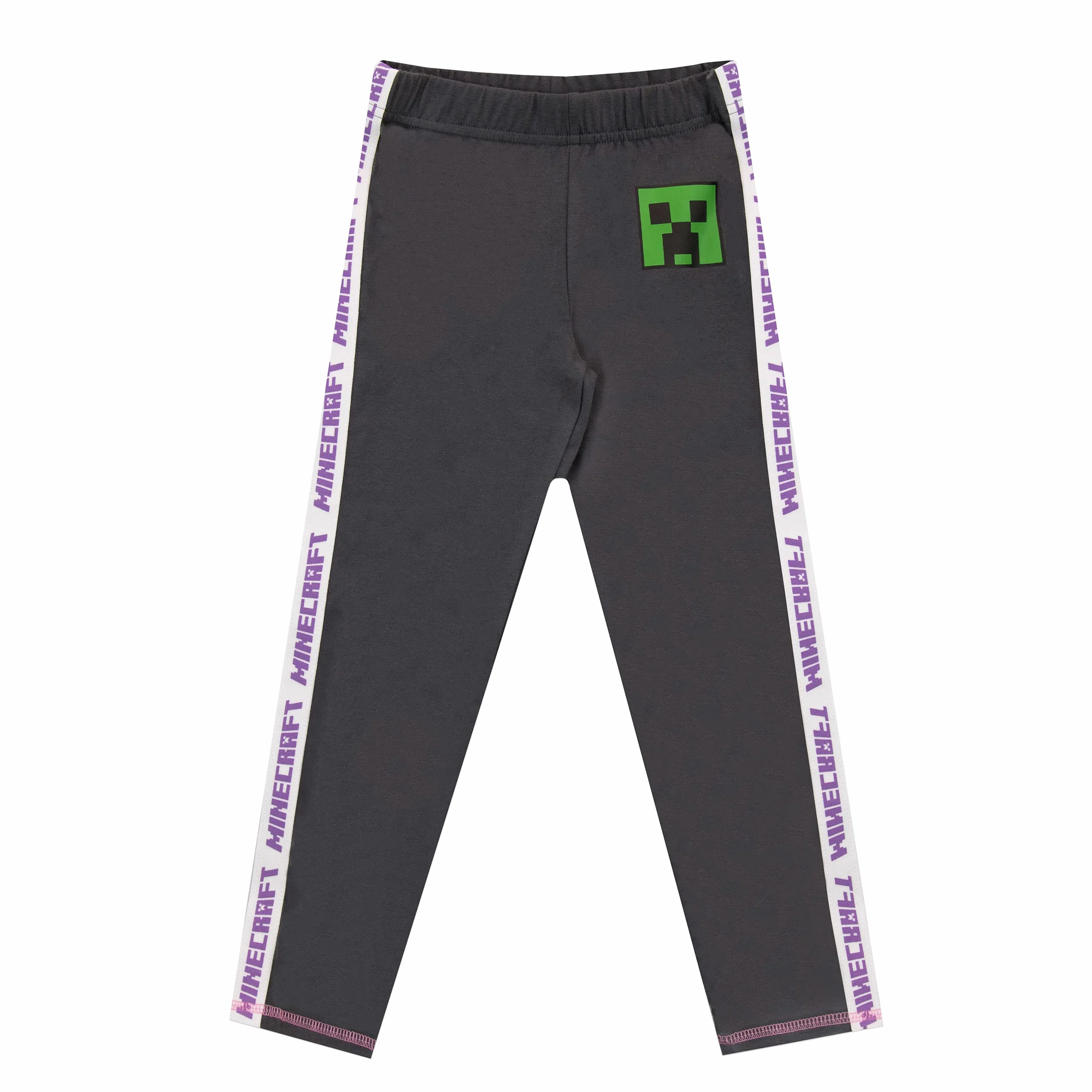 Minecraft Dziewczyny Top i legginsy Creeper Purple 146