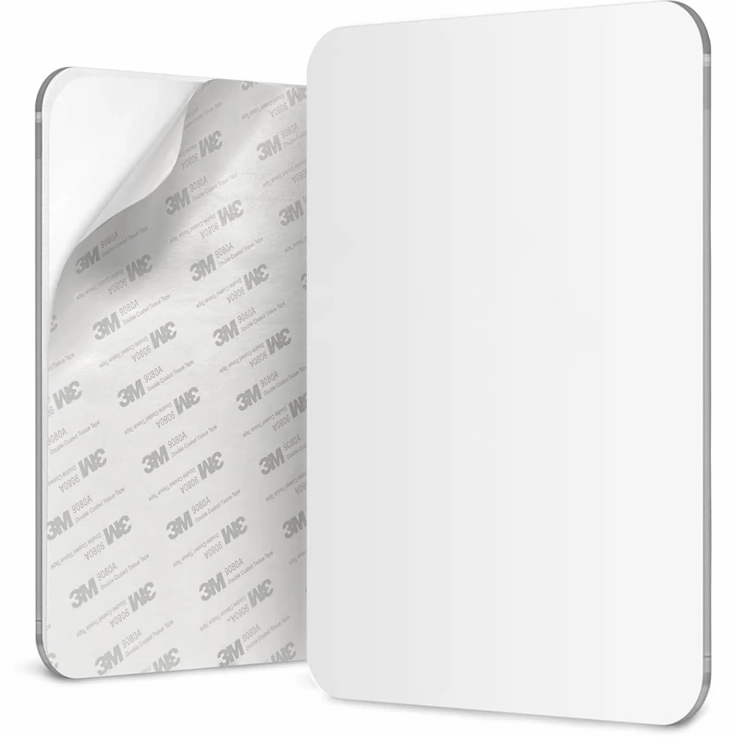 Mavoro Shaving Mirror for Shower - 3M Adhesive Acrylic Mirror 17.5x22.5cm Unbreakable Less Fogging Frameless