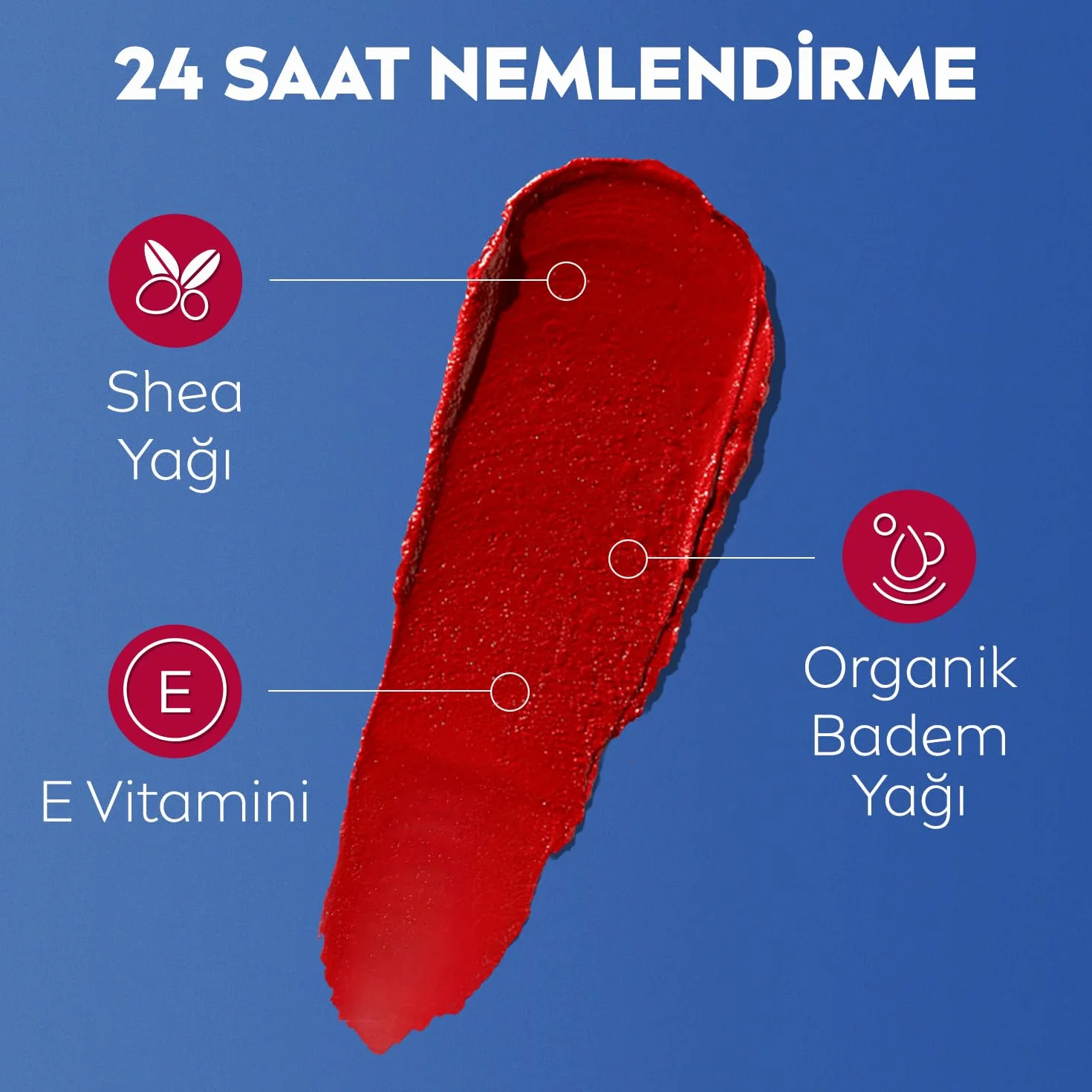 NIVEA Pielęgnująca pomadka do ust Caring Beauty 3w1 Red 4,8 g