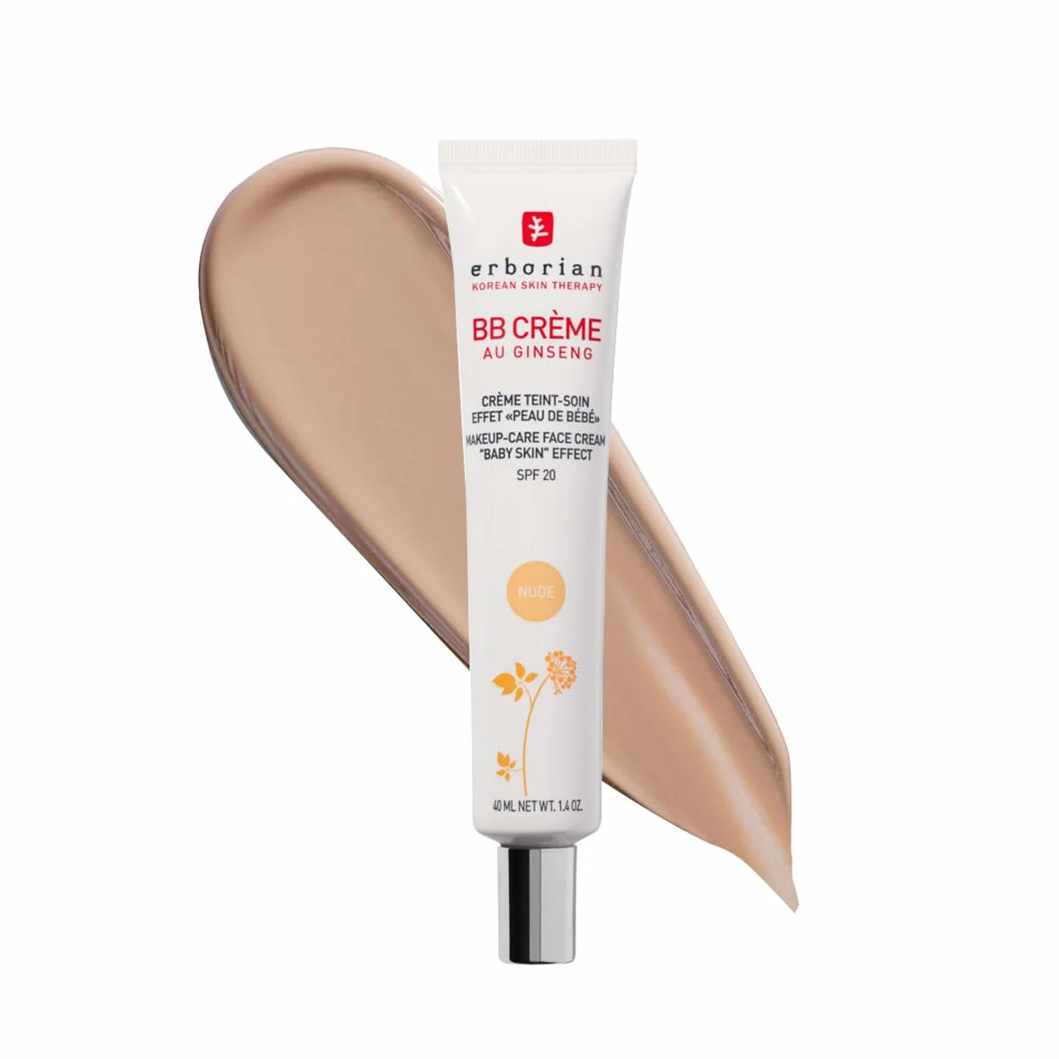 Erborian - Żeń-szeń BB Cream - Cream Teint Perfecteur 5 w 1 - Leczenie 5 w 1 efekt "skóry dziecka" Zabieg na twarz SPF 20 - Koreańskie kosmetyki -