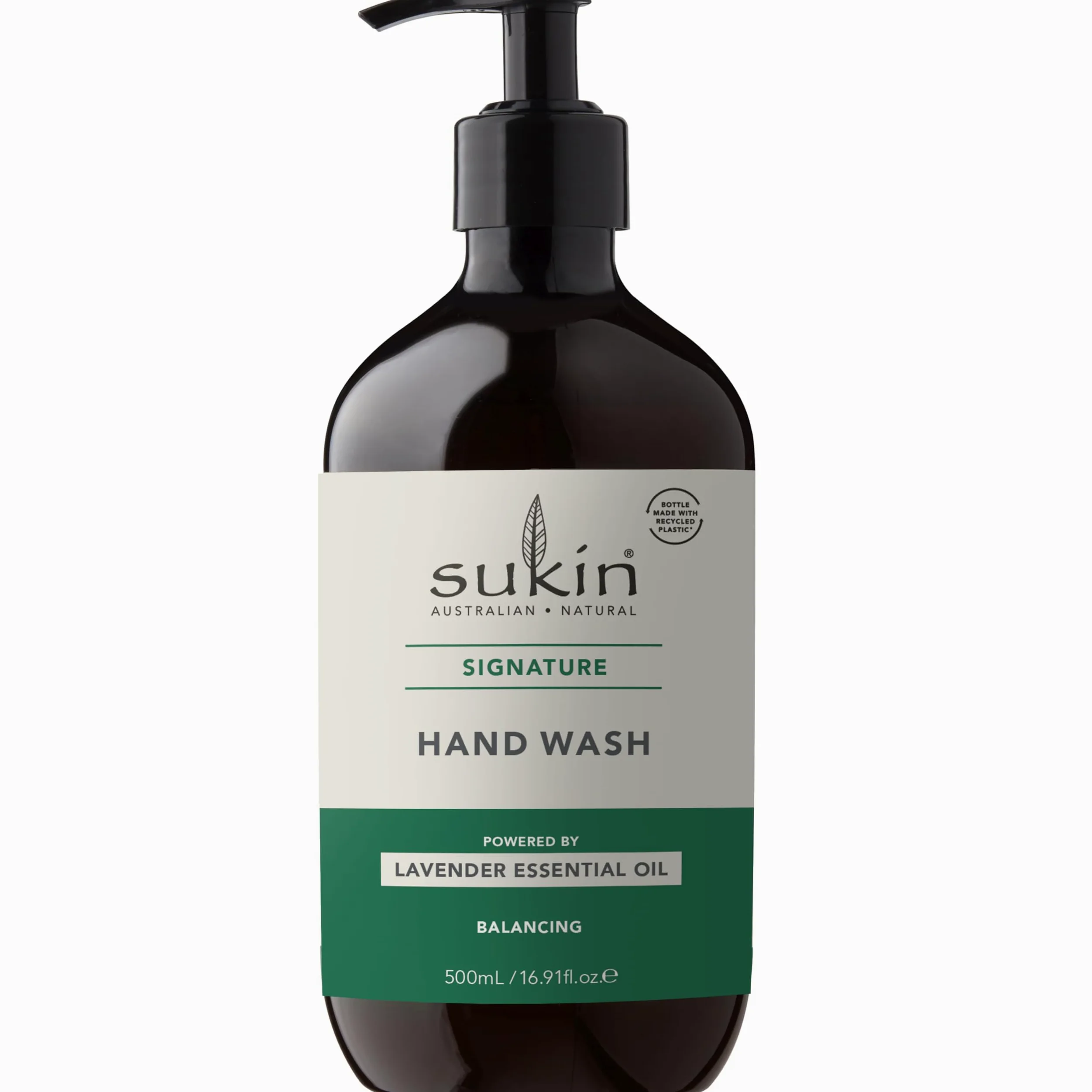 Sukin Australian Natural Signature mydło do rąk, 500 ml, delikatnie usuwa brud i nawilża, z dziką różą i awokado, wegańskie