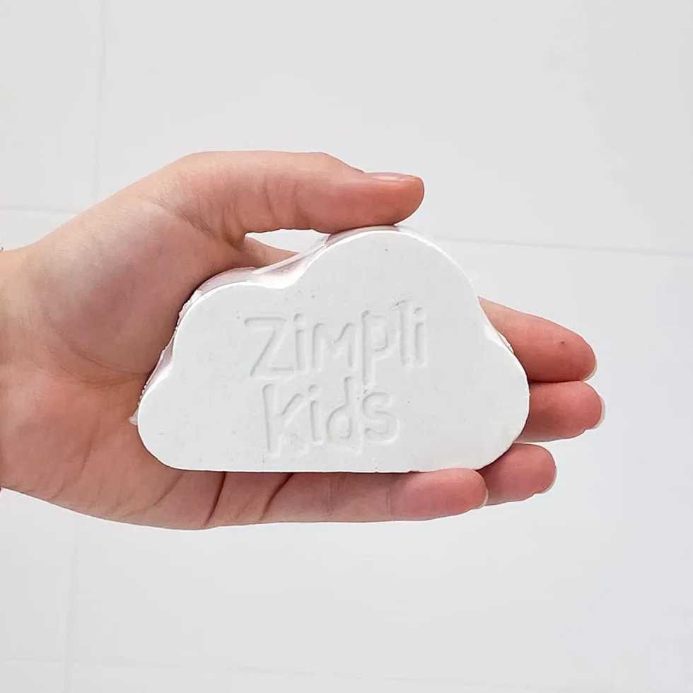 ZIMPLI - 3 x Large Cloud Rainbow Baff Bombz, stwórz tęczowy efekt i musującą przygodę podczas kąpieli, musujące kule do kąpieli, świąteczny prezent dla dzieci