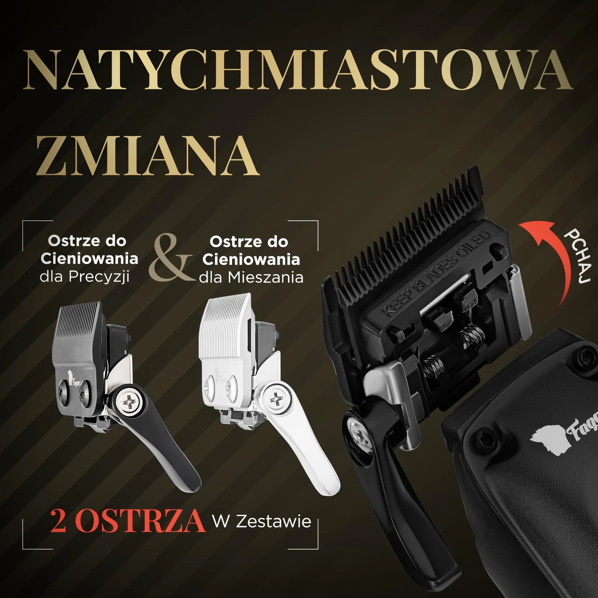 Fusion maszynka do strzyżenia włosów czarna