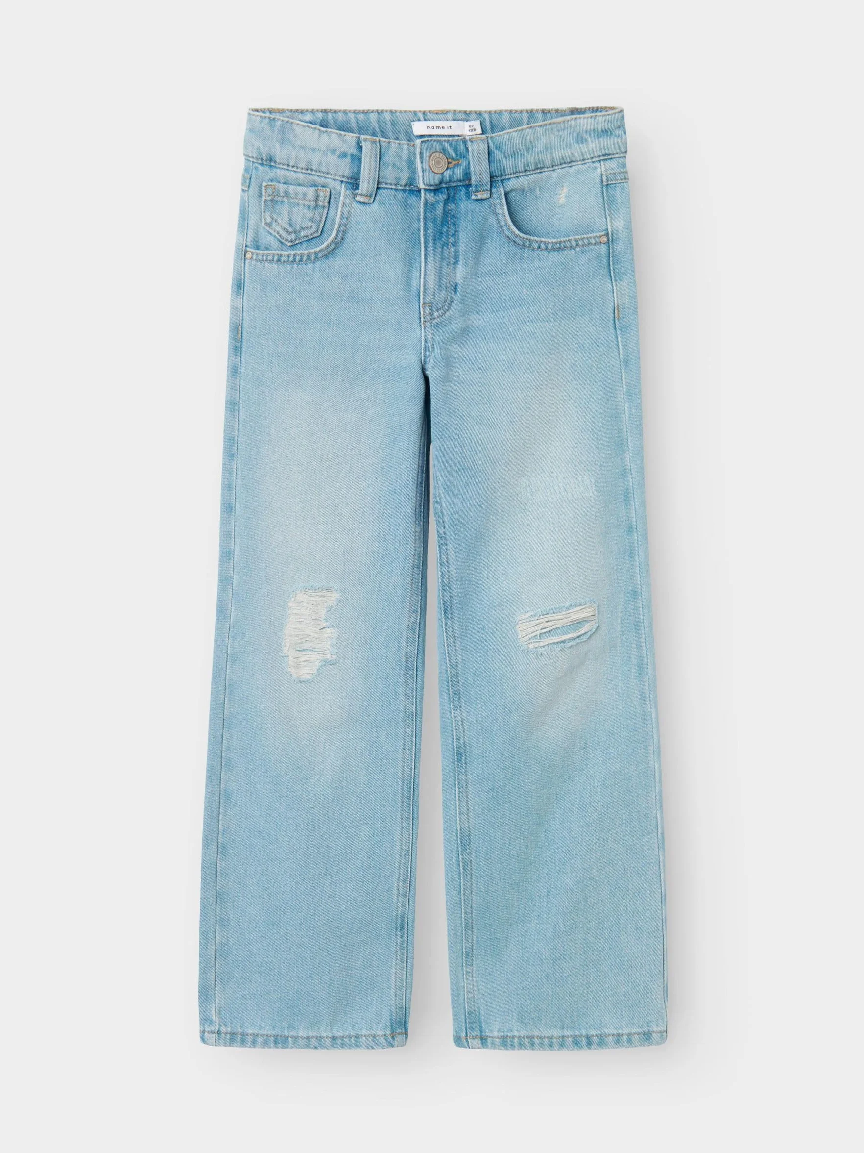 NAME IT Nkfrose Hw Wide Jeans 1411-te Noos - spodnie jeansowe Dziewczynki