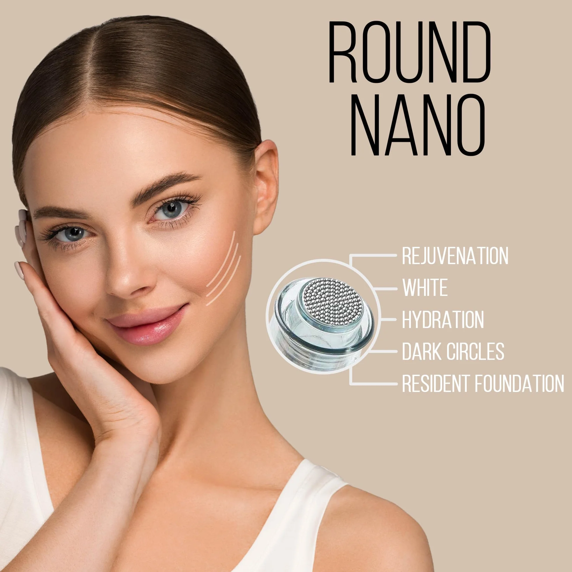 Kartridż ROUND NANO do Dermapenu M8 i A6S | Zestaw 10 sztuk | Kompatybilne tylko z Dr. Pen | Stal Chirurgiczna | Do Odbudowy Włosów i Skóry, Poprawy Blizn i Plam