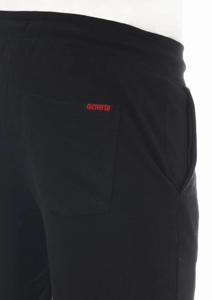 riverso Męskie krótkie spodenki dresowe RIVMax bermudy lato sportowe szorty bawełna czarne czerwone niebieskie szare różowe zielone S M L XL 2XL 3XL 4XL 5XL