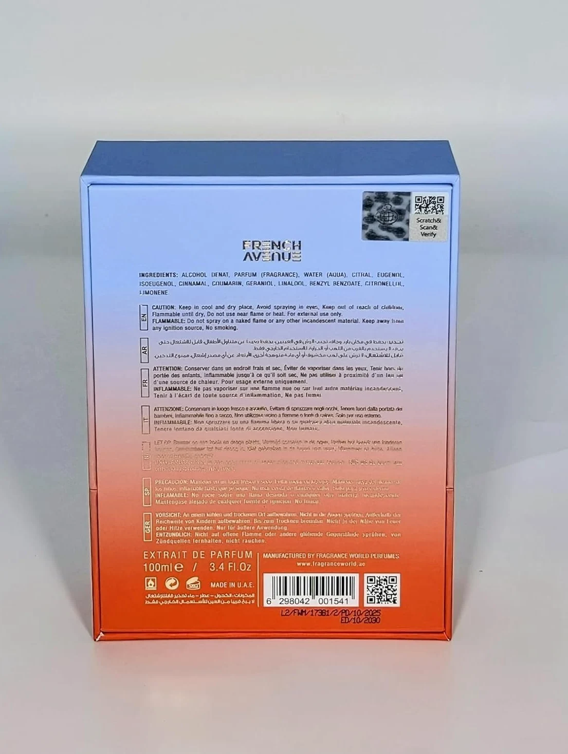 Aromatixx Teas Me Extrait de Parfum orientalno-drzewne 100 ml Varakh Gold