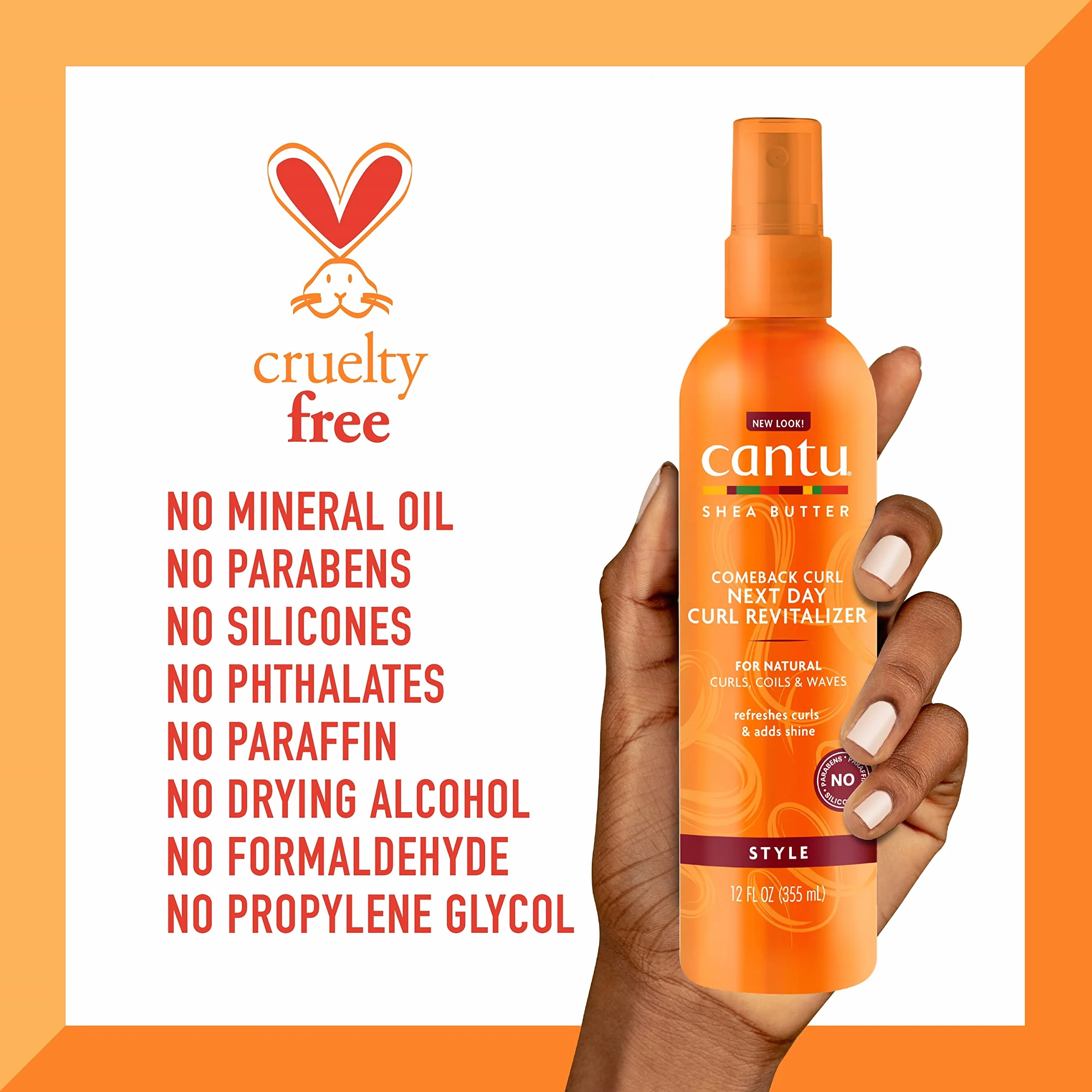 Cantu Shea Butter for Natural Hair Spray do Loków, 355 ml
