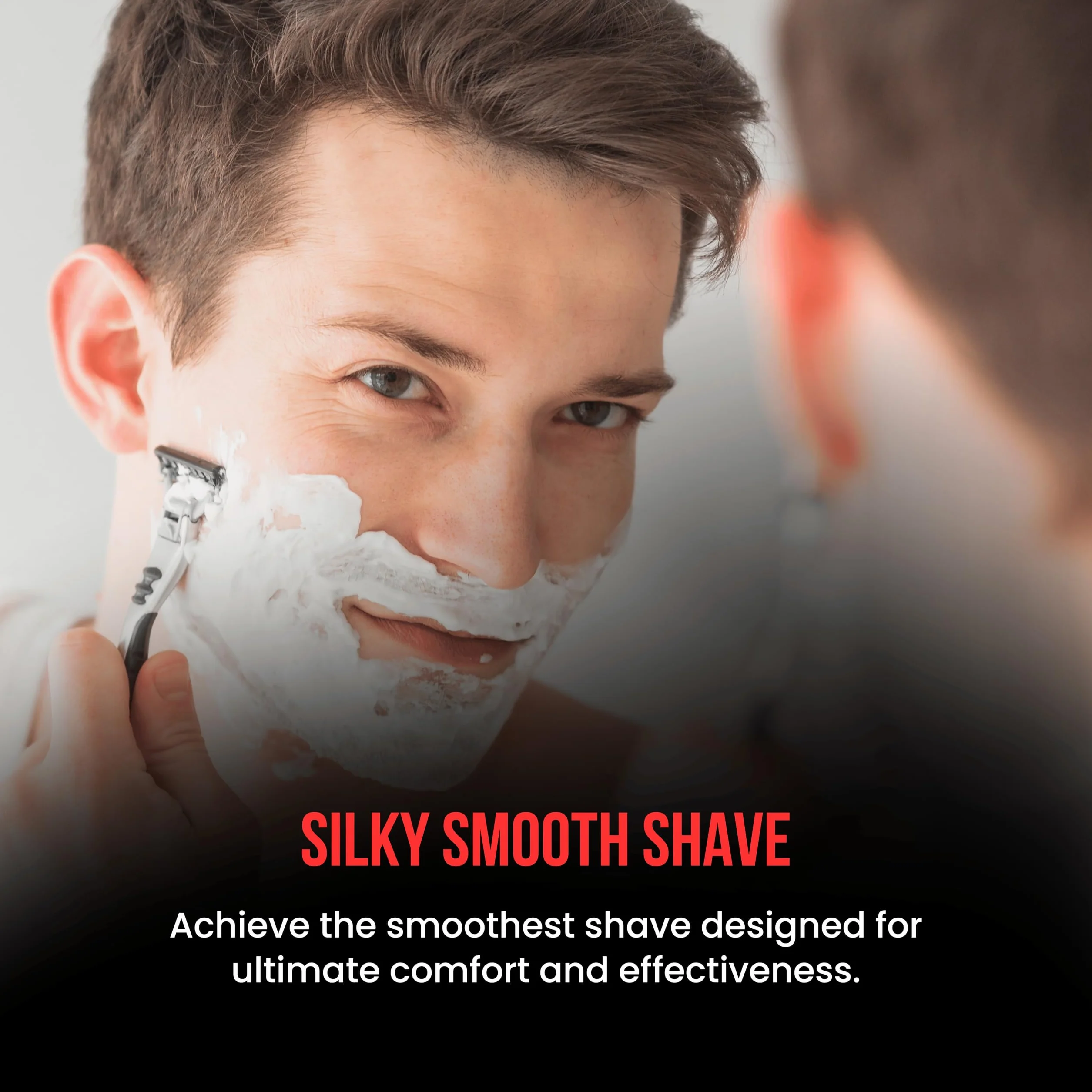 The Shave Factory Krem do golenia - Krem do golenia dla mężczyzn, odpowiedni dla wszystkich typów skóry, wyprodukowany we Włoszech - 125 ml (4,22 uncji płyn.) (Kadźdźanka i czarny pieprz)